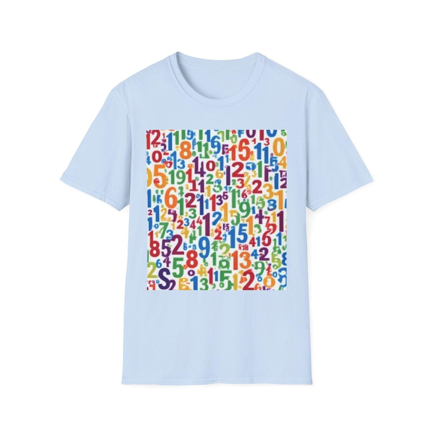 Colorful Numbers Unisex T-Shirt, Vibrant Graphic Tee, Fun Educational Apparel, Gift for Teachers, Kids Learning Shirt