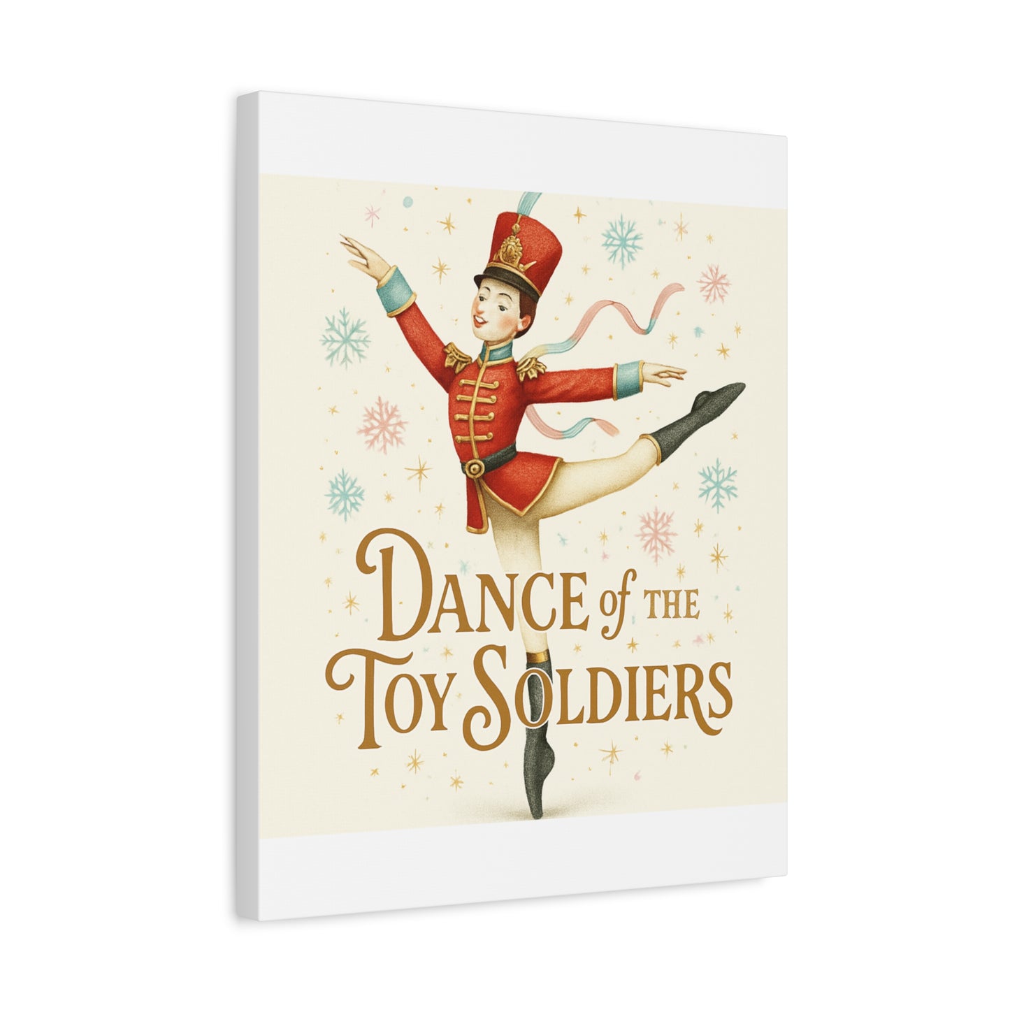 Dance of the Toy Soldiers Canvas Wall Art — Vintage Nutcracker Ballet Print