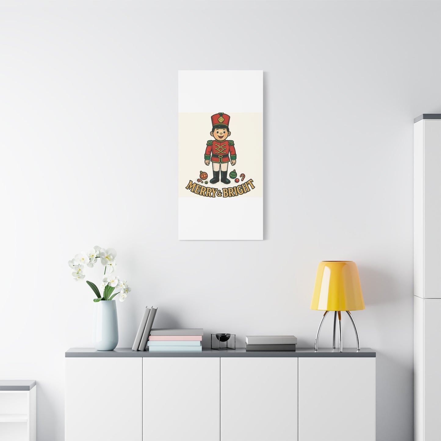 Nutcracker Soldier Matte Canvas Wall Art — Merry & Bright Holiday Decor