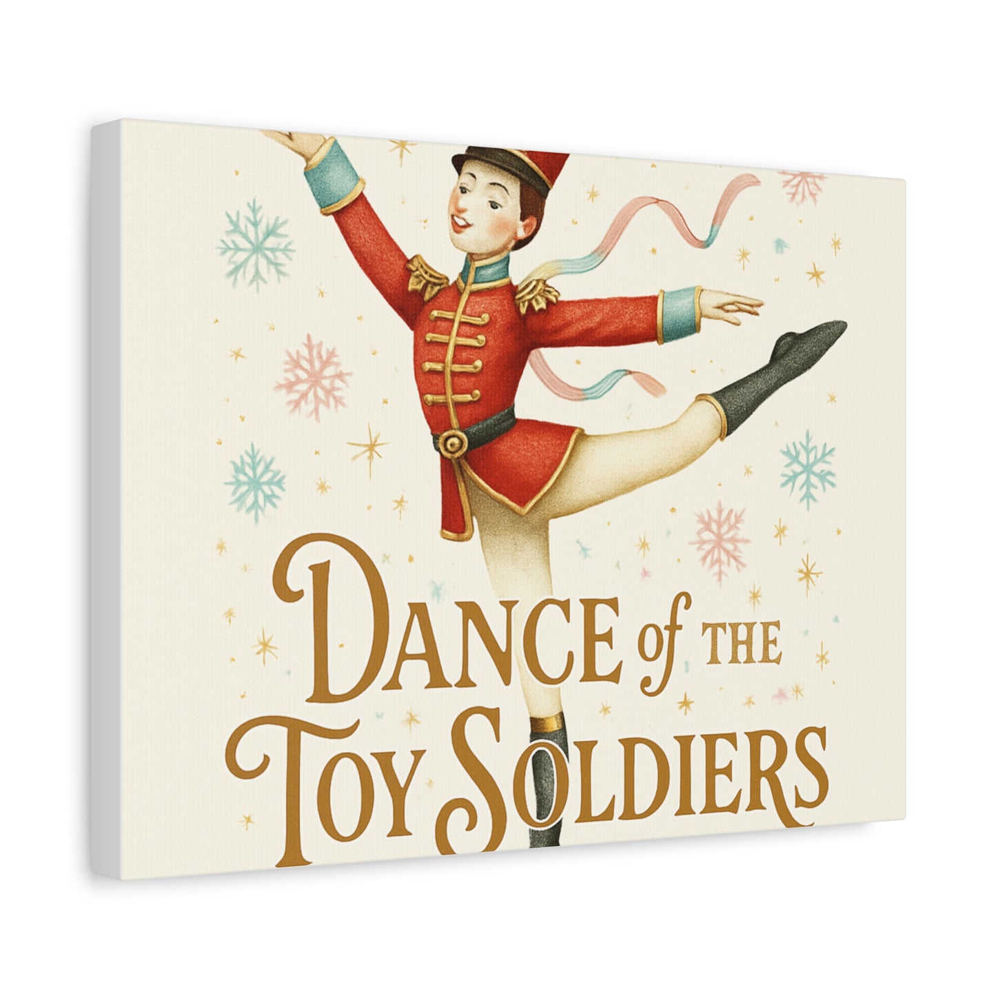 Dance of the Toy Soldiers Canvas Wall Art — Vintage Nutcracker Ballet Print