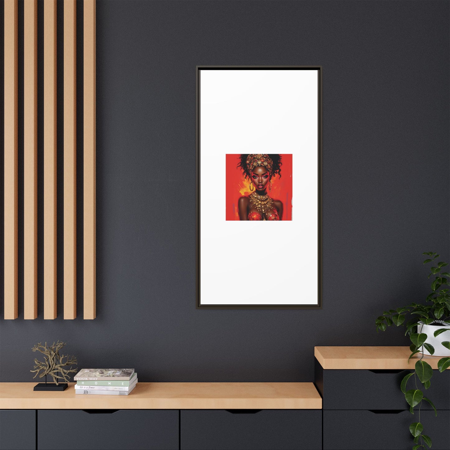 Matte Canvas, Framed (Multi-color)