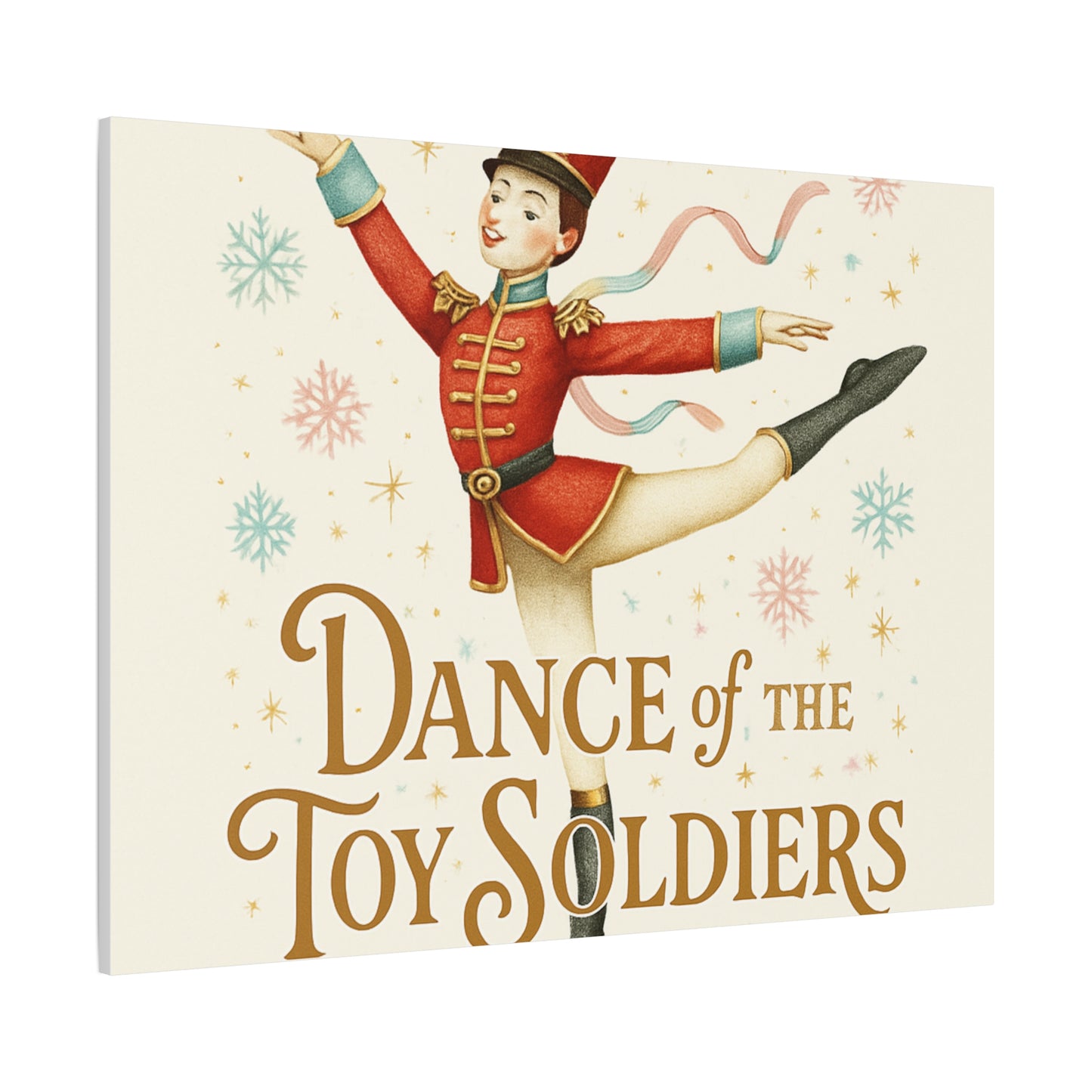 Dance of the Toy Soldiers Canvas Wall Art — Vintage Nutcracker Ballet Print