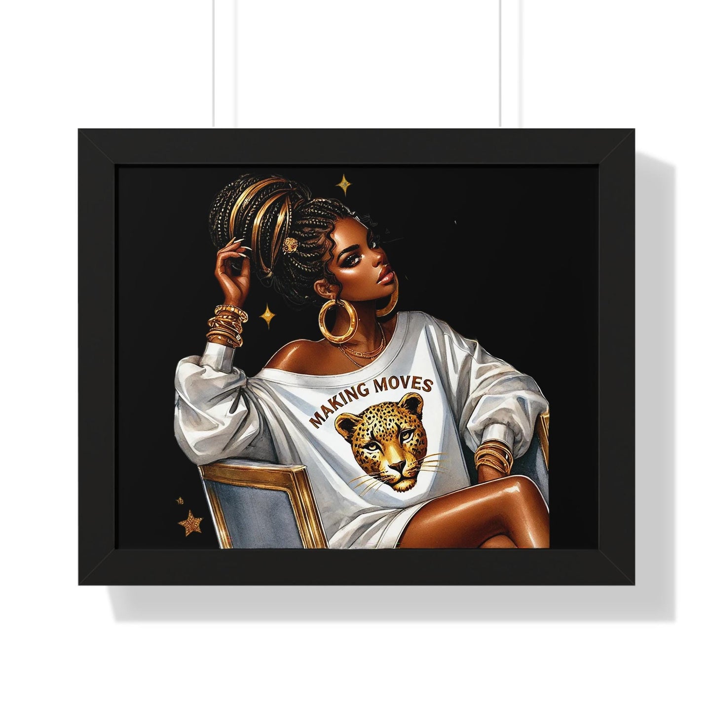 Chic Framed Poster Art, Empowering Wall Decor, Modern Home Accent, Inspirational Art for Living Room, Gift for Friends