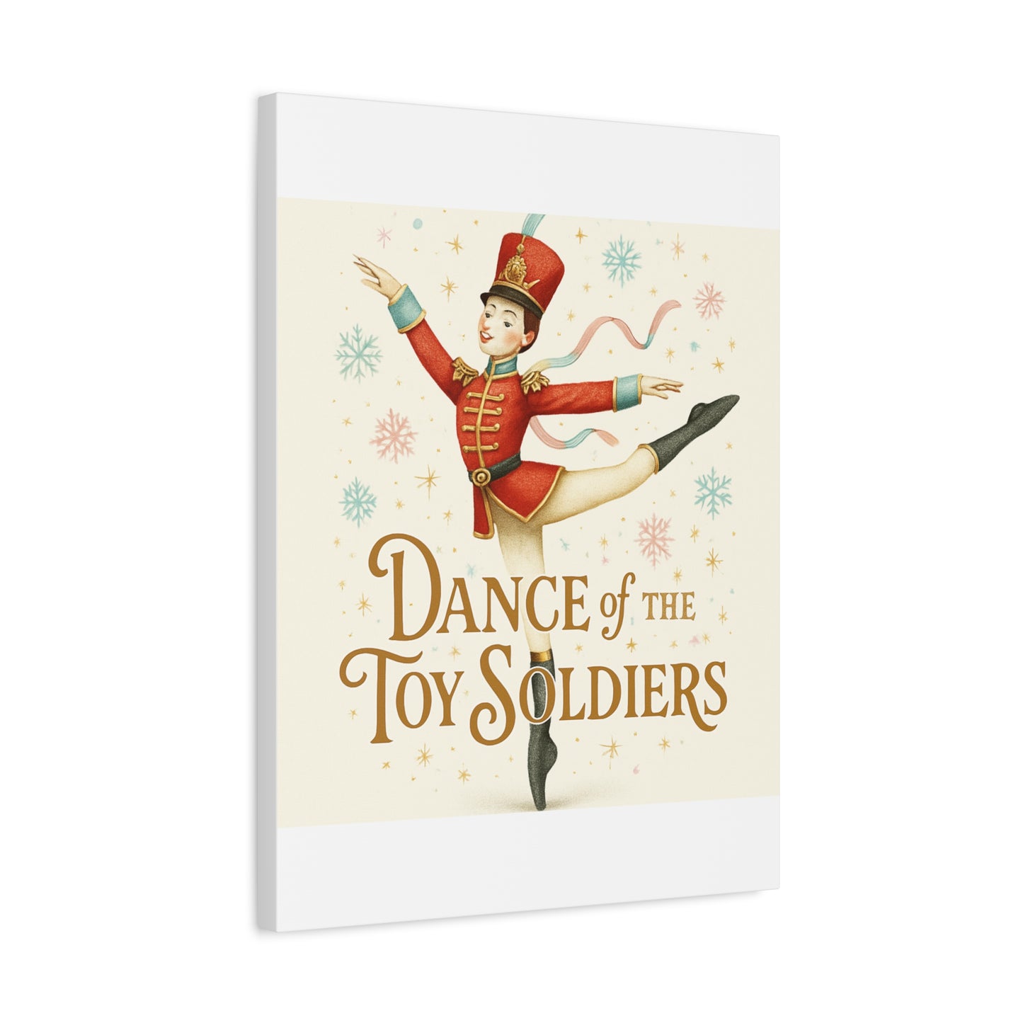 Dance of the Toy Soldiers Canvas Wall Art — Vintage Nutcracker Ballet Print