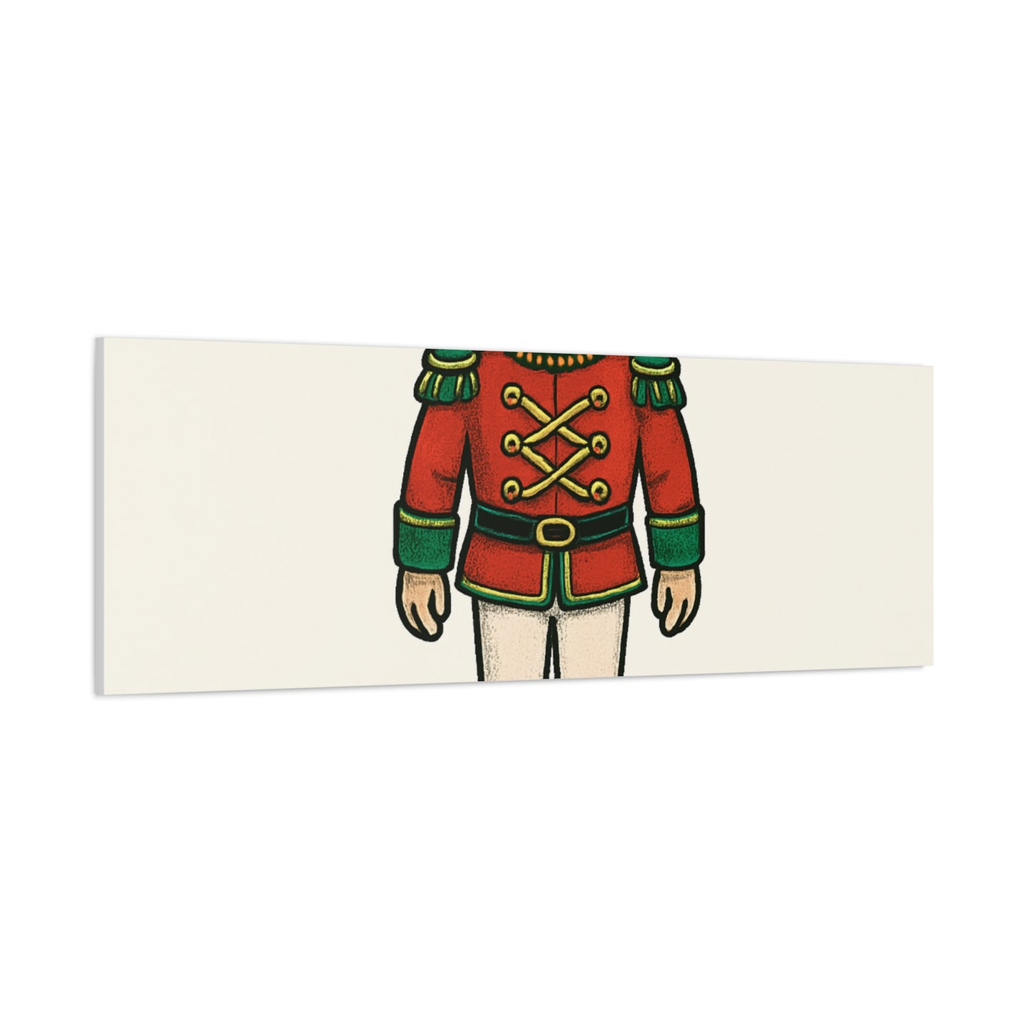 Nutcracker Soldier Matte Canvas Wall Art — Merry & Bright Holiday Decor