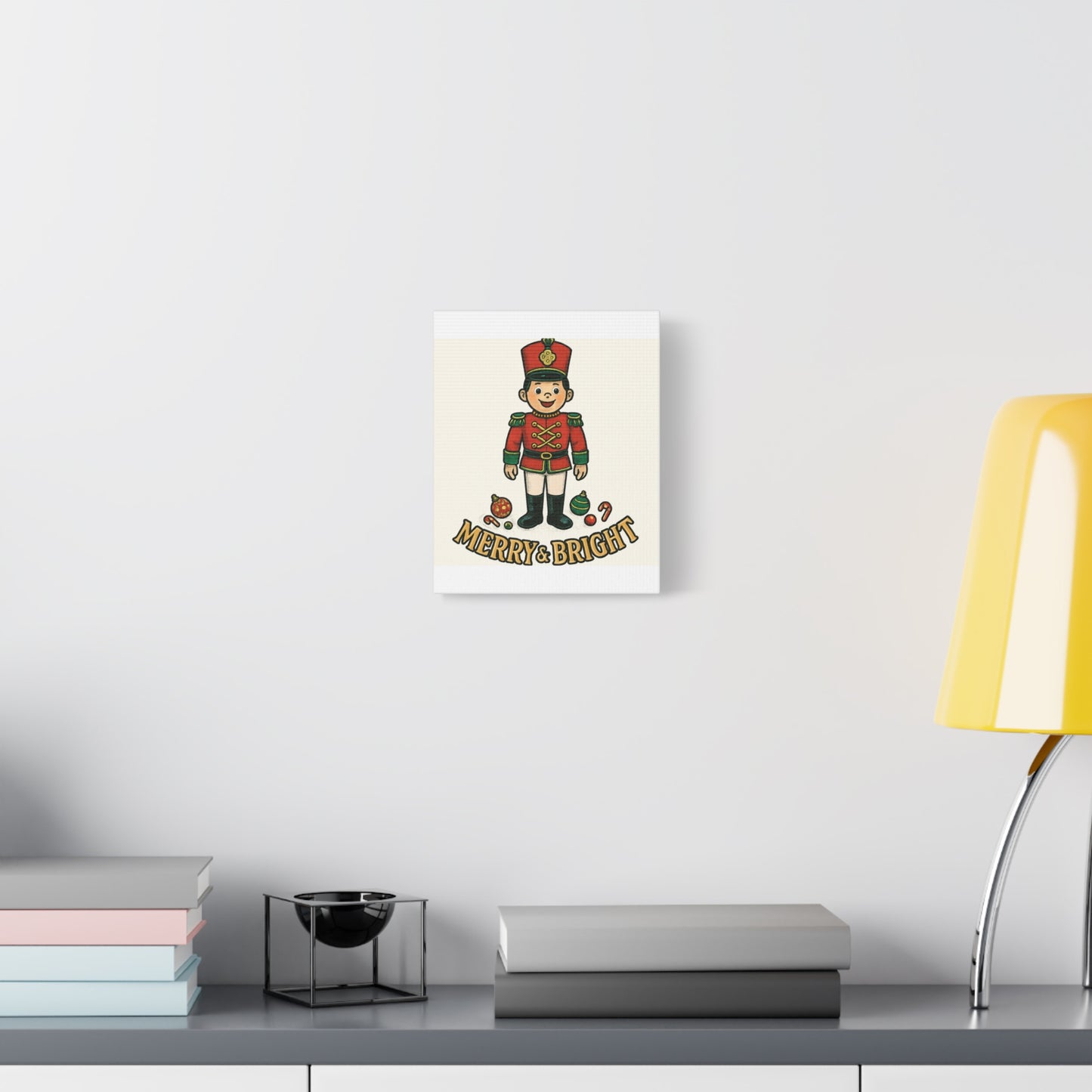 Nutcracker Soldier Matte Canvas Wall Art — Merry & Bright Holiday Decor