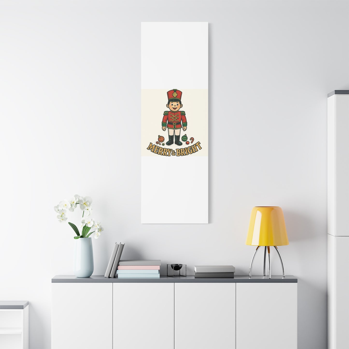 Nutcracker Soldier Matte Canvas Wall Art — Merry & Bright Holiday Decor