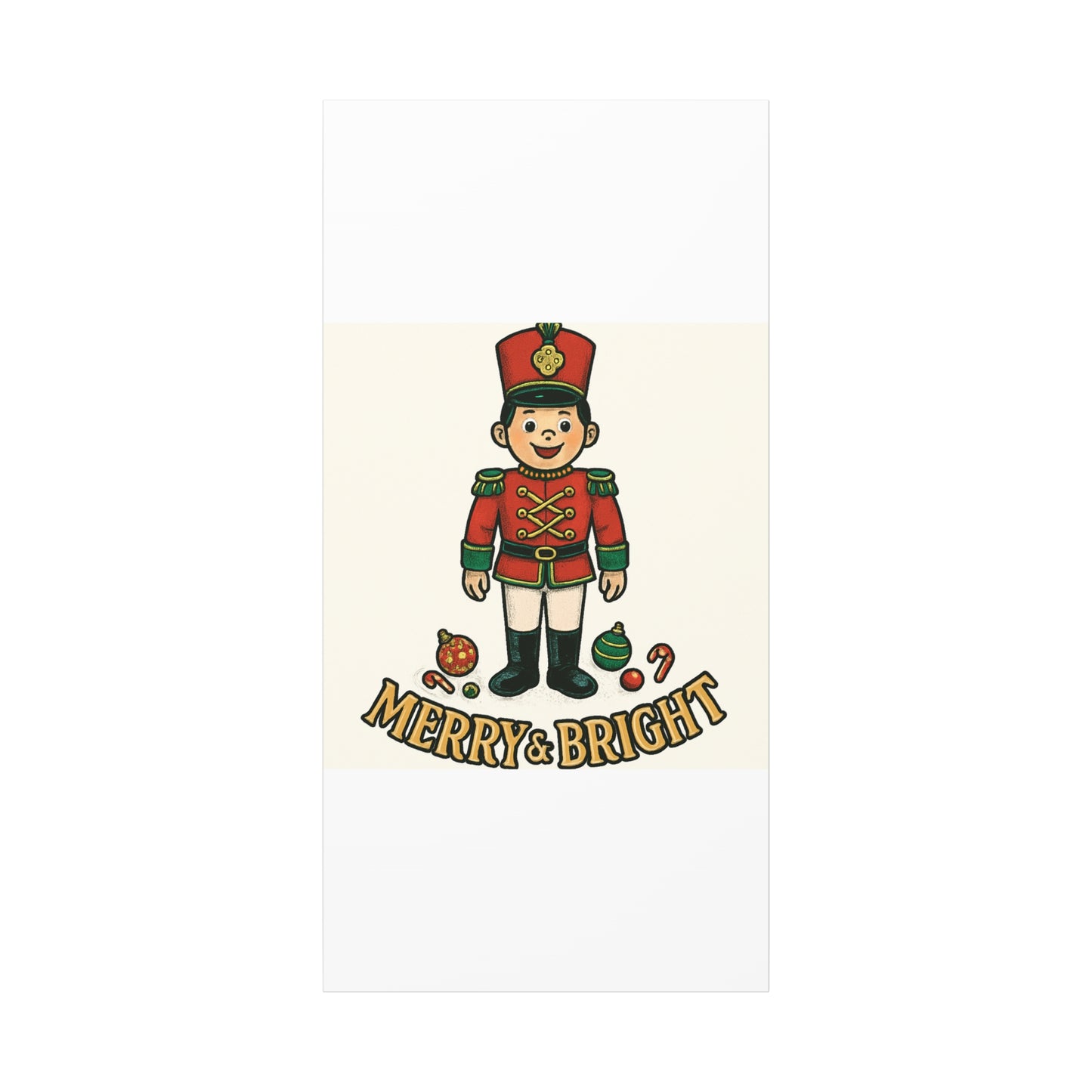 Nutcracker Soldier Matte Canvas Wall Art — Merry & Bright Holiday Decor