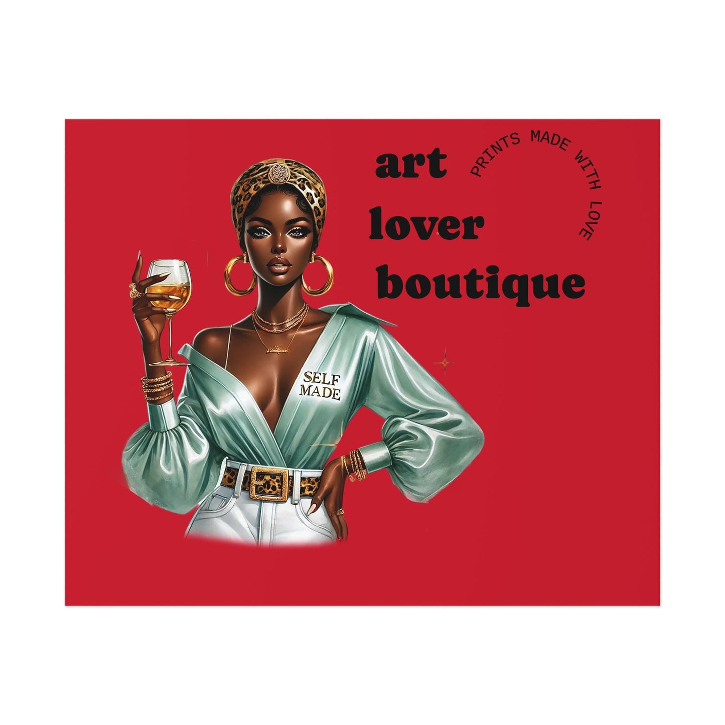 Art Lover Boutique Poster | Stylish Home Decor, Wall Art, Gift for Art Enthusiasts, Modern Design, Fashionable Decor