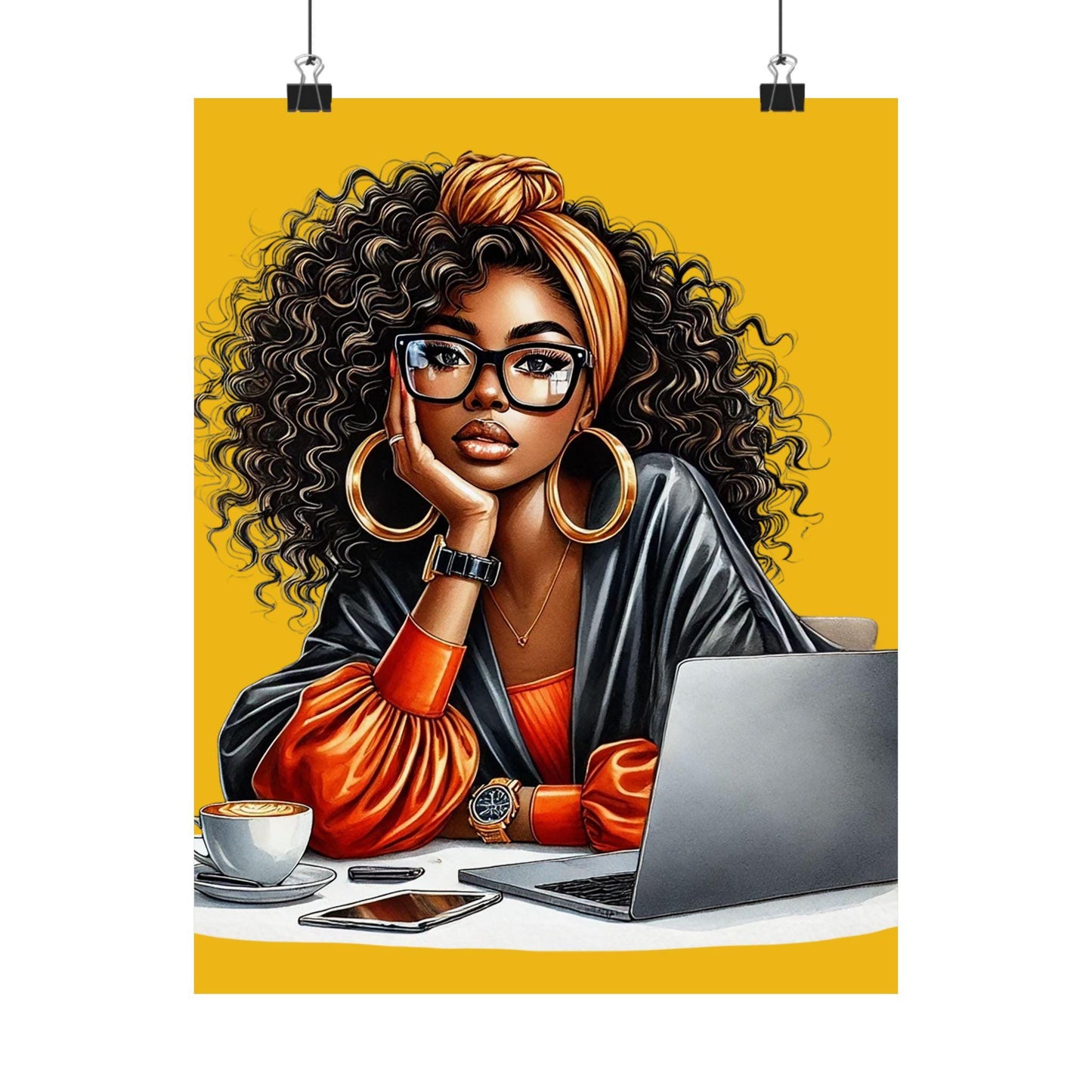 Chic Satin Posters, Inspiring Wall Art, Home Office Decor, Gift for Her, Motivational Decor, Stylish Prints