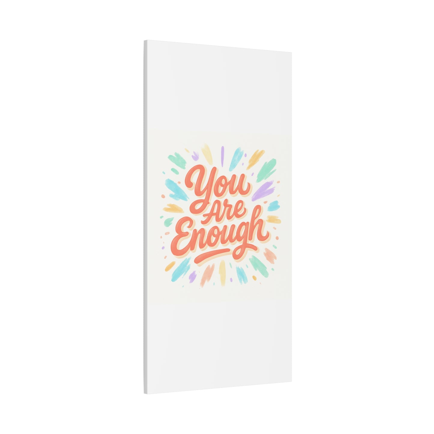 You Are Enough Canvas Wall Art — Inspirational Motivational Quote