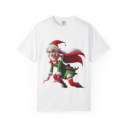 Christmas Elf T-Shirt — Cute Elf Girl Holiday Tee