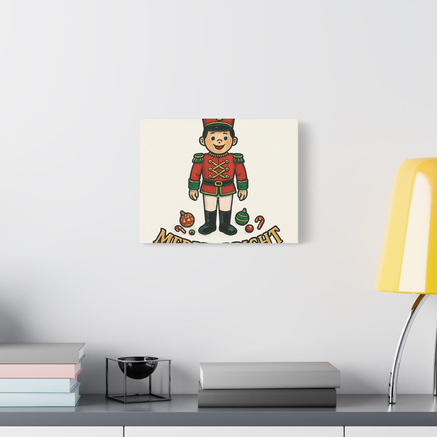 Nutcracker Soldier Matte Canvas Wall Art — Merry & Bright Holiday Decor