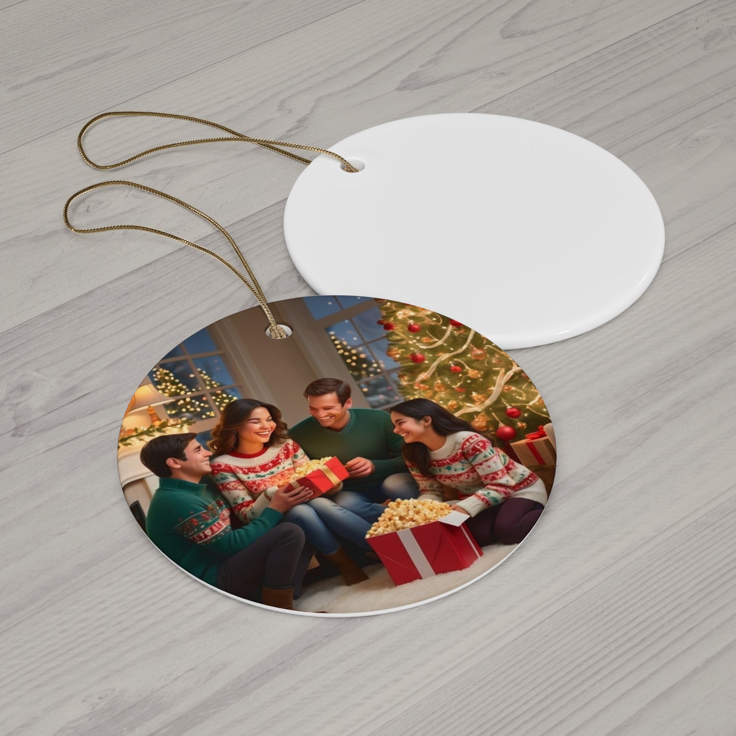 Ceramic Star Ornament — Personalized Photo Christmas Decoration