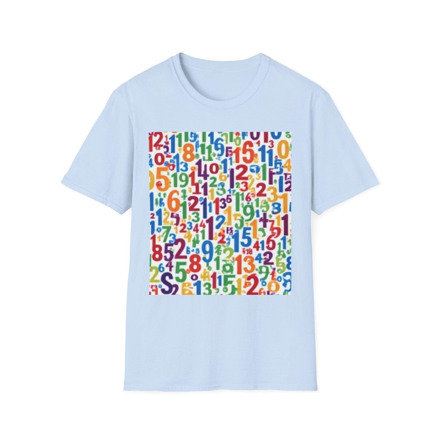 Colorful Numbers Unisex T-Shirt, Vibrant Graphic Tee, Fun Educational Apparel, Gift for Teachers, Kids Learning Shirt