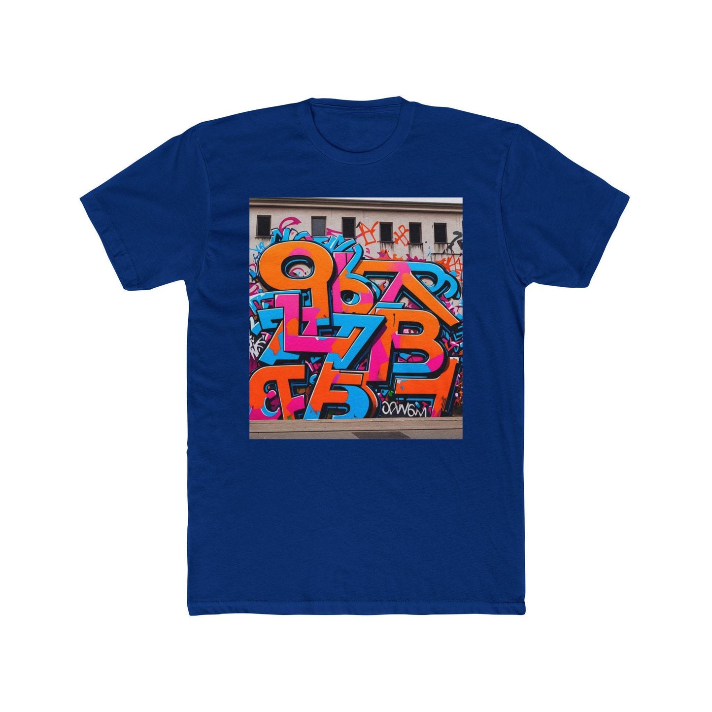 Colorful Graffiti Art Tee: Unisex Cotton Streetwear Shirt