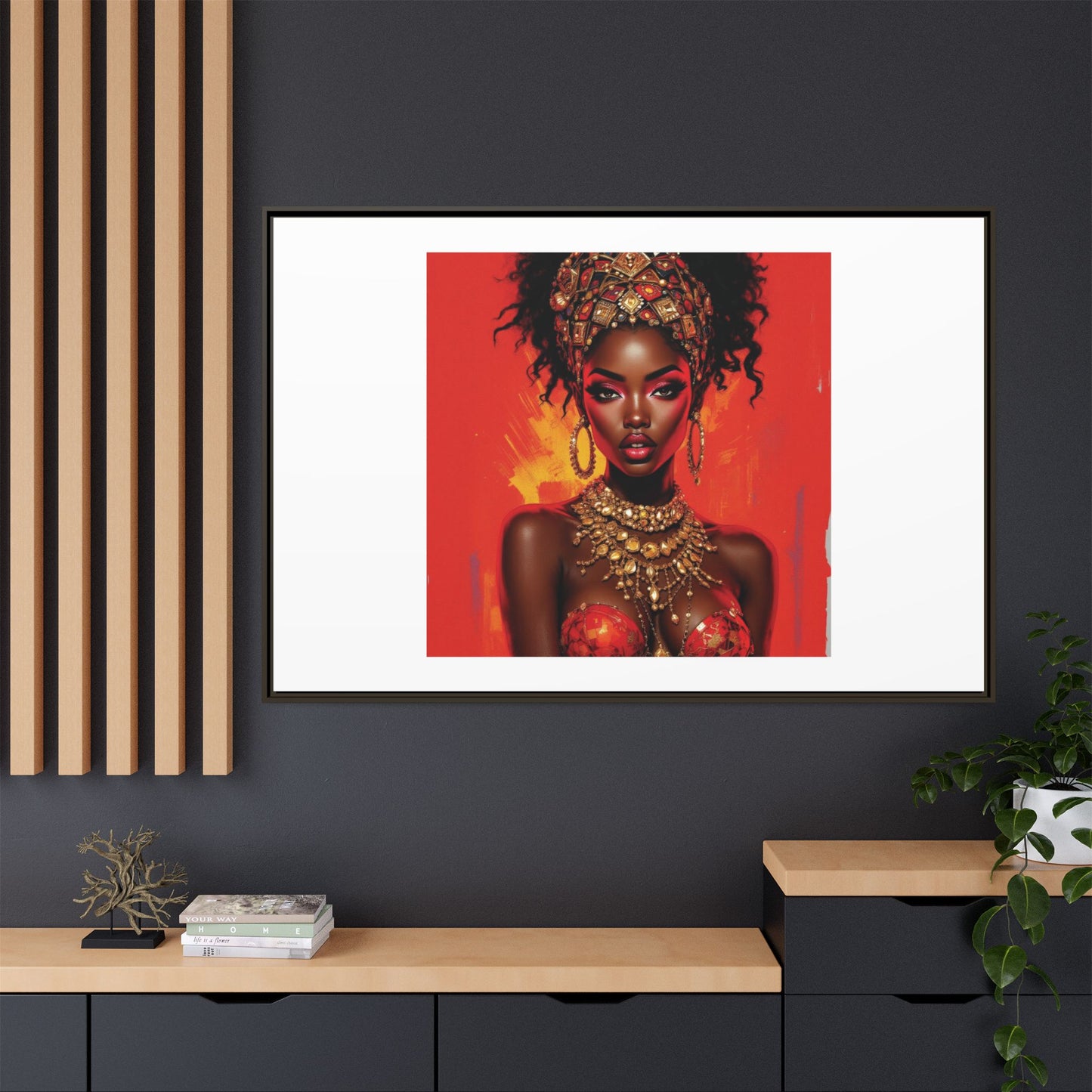 Matte Canvas, Framed (Multi-color)