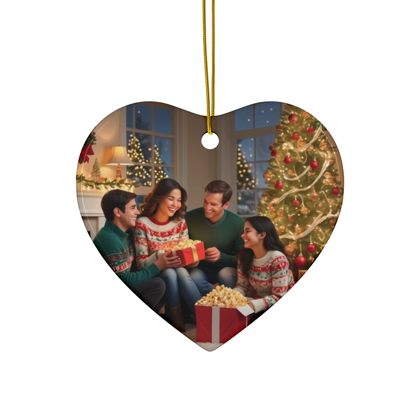 Ceramic Star Ornament — Personalized Photo Christmas Decoration