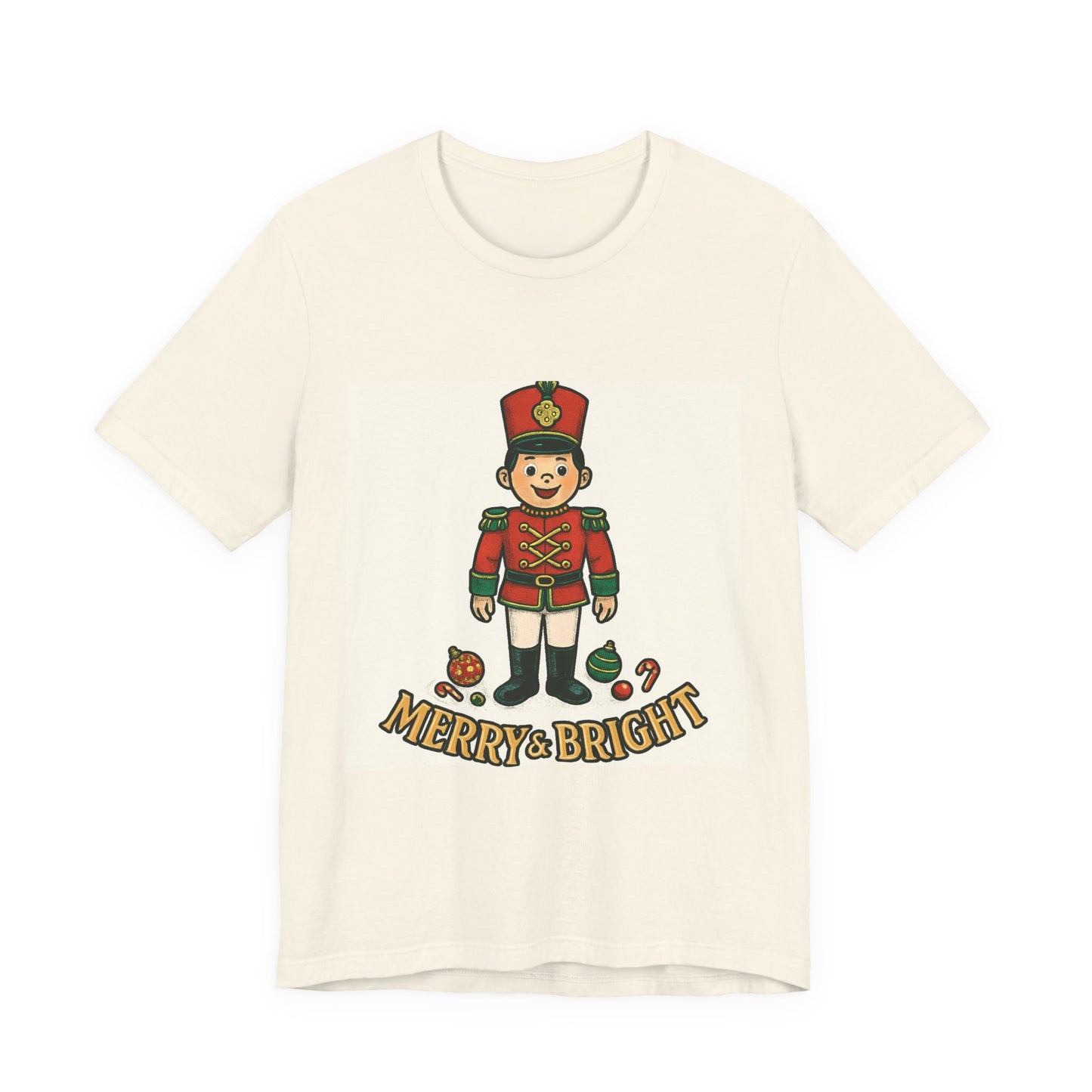 Nutcracker Christmas T‑Shirt — "Merry & Bright" Holiday Tee