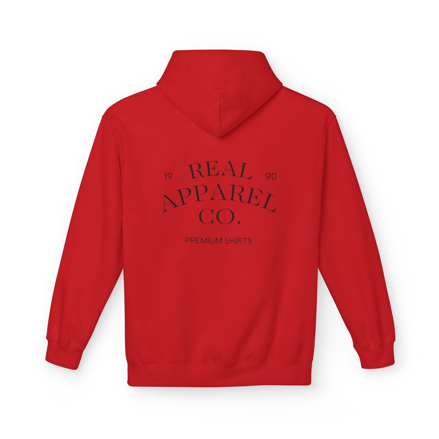 Real Apparel Co. Hoodie — Minimal Vintage Logo Pullover