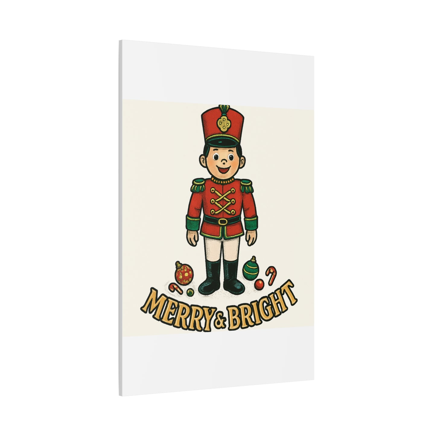 Nutcracker Soldier Matte Canvas Wall Art — Merry & Bright Holiday Decor