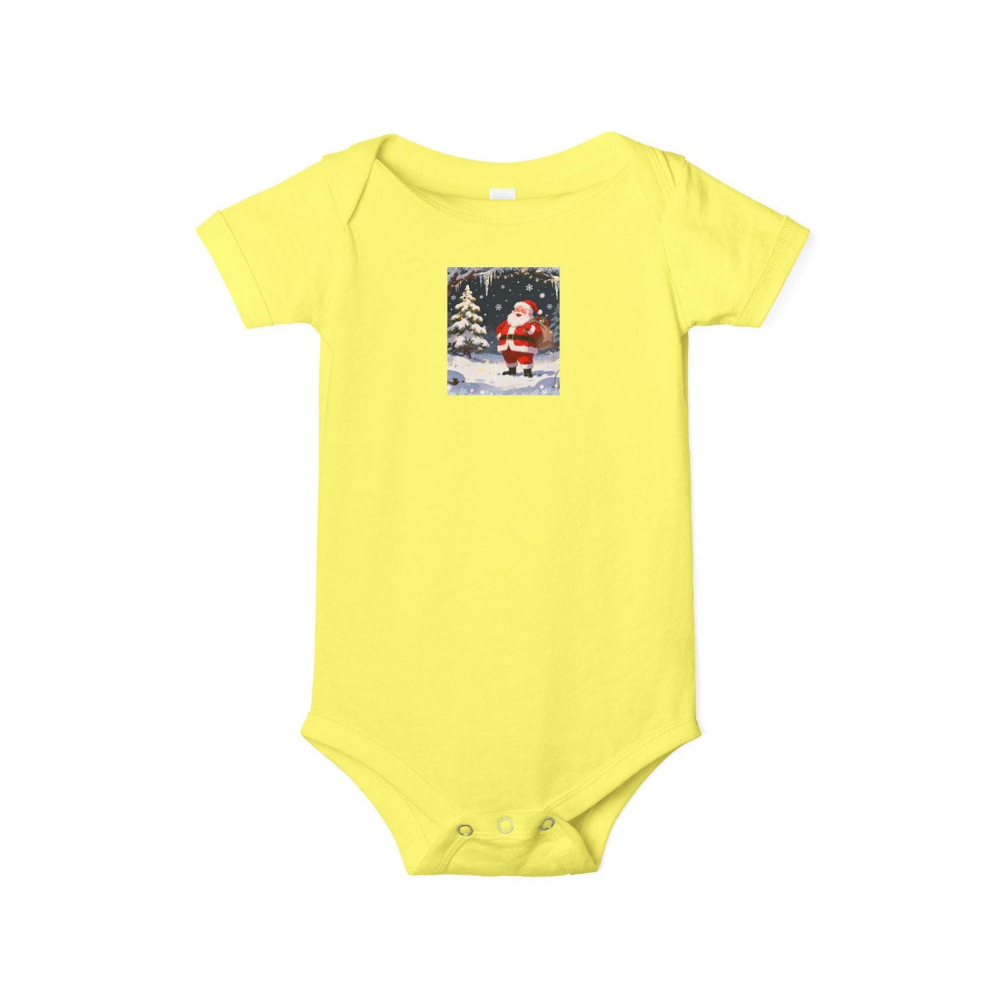 Christmas Baby Bodysuit with Santa Design, Cute Holiday Infant Outfit, Perfect Gift for Newborns, Baby Shower, Winter Celebrations