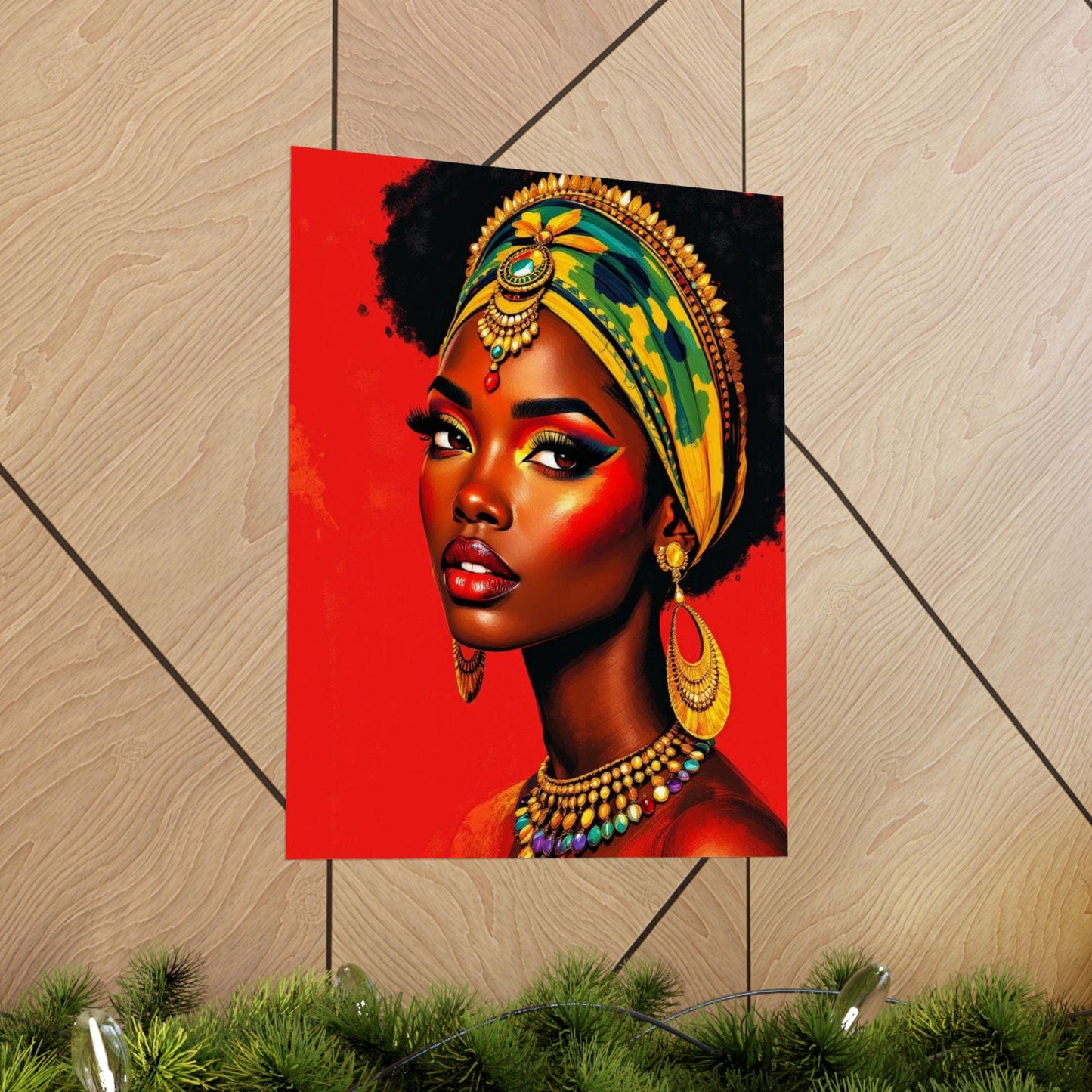 Vibrant Afrocentric Wall Art, Matte Vertical Posters for Home Decor, Stylish Gift for Black Culture Lovers, Bold Afro Art Prints, [...]