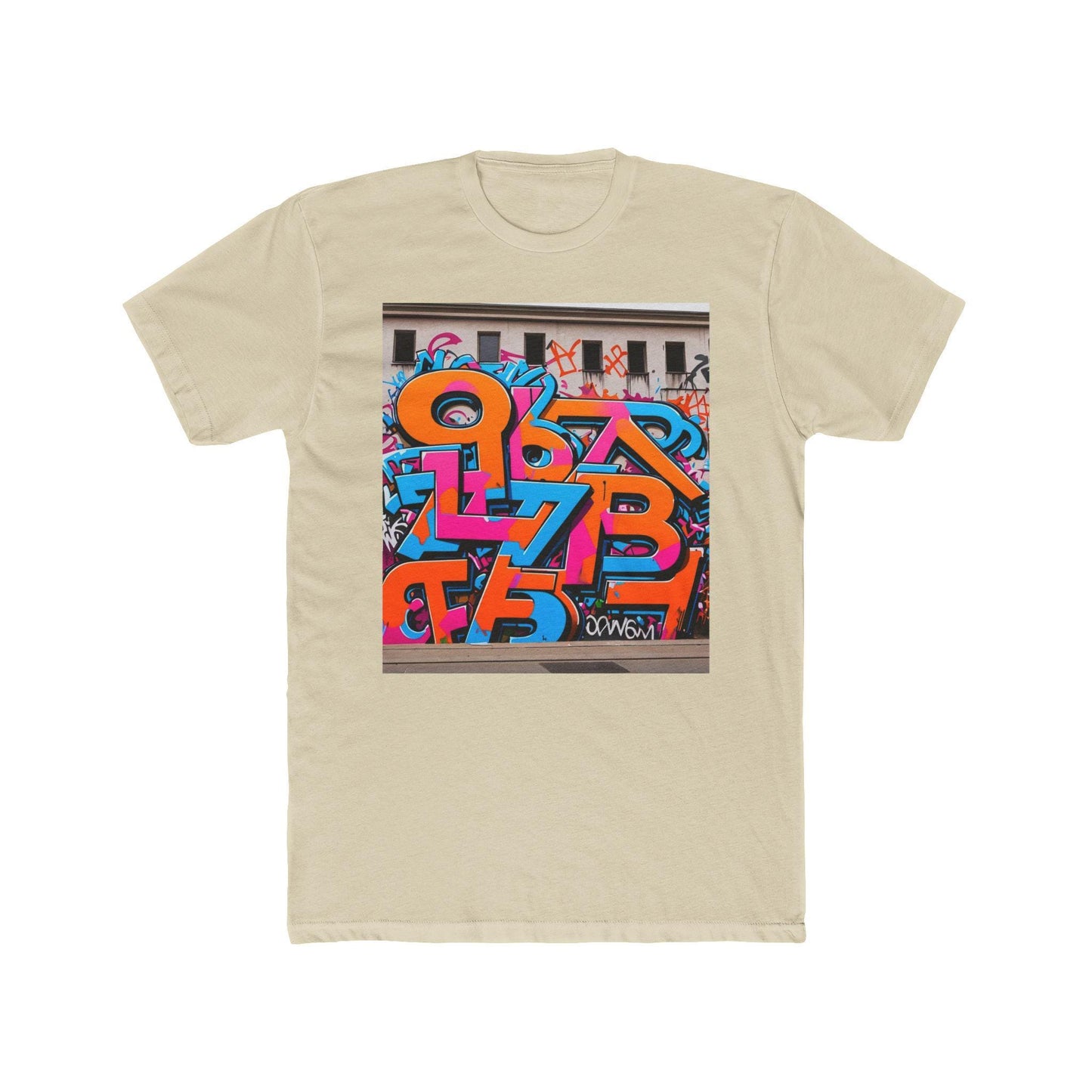 Colorful Graffiti Art Tee: Unisex Cotton Streetwear Shirt