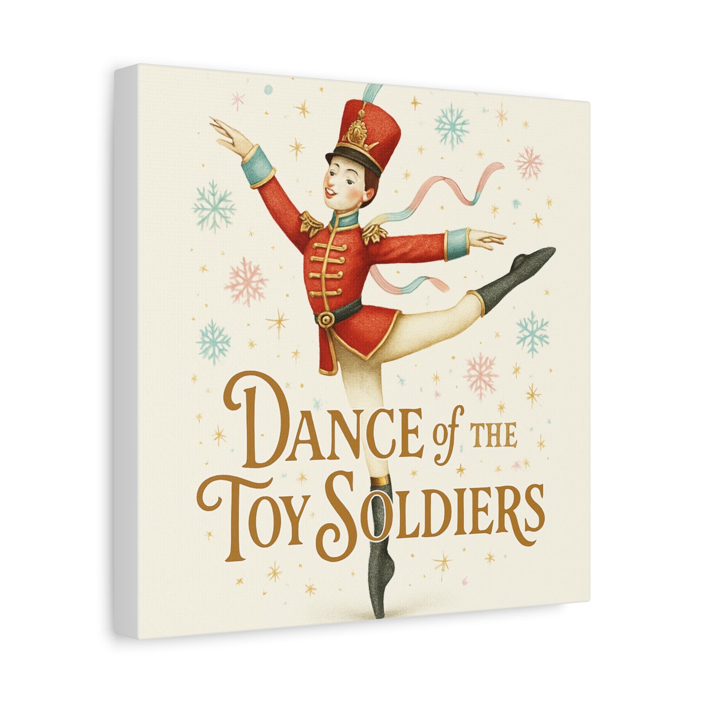 Dance of the Toy Soldiers Canvas Wall Art — Vintage Nutcracker Ballet Print