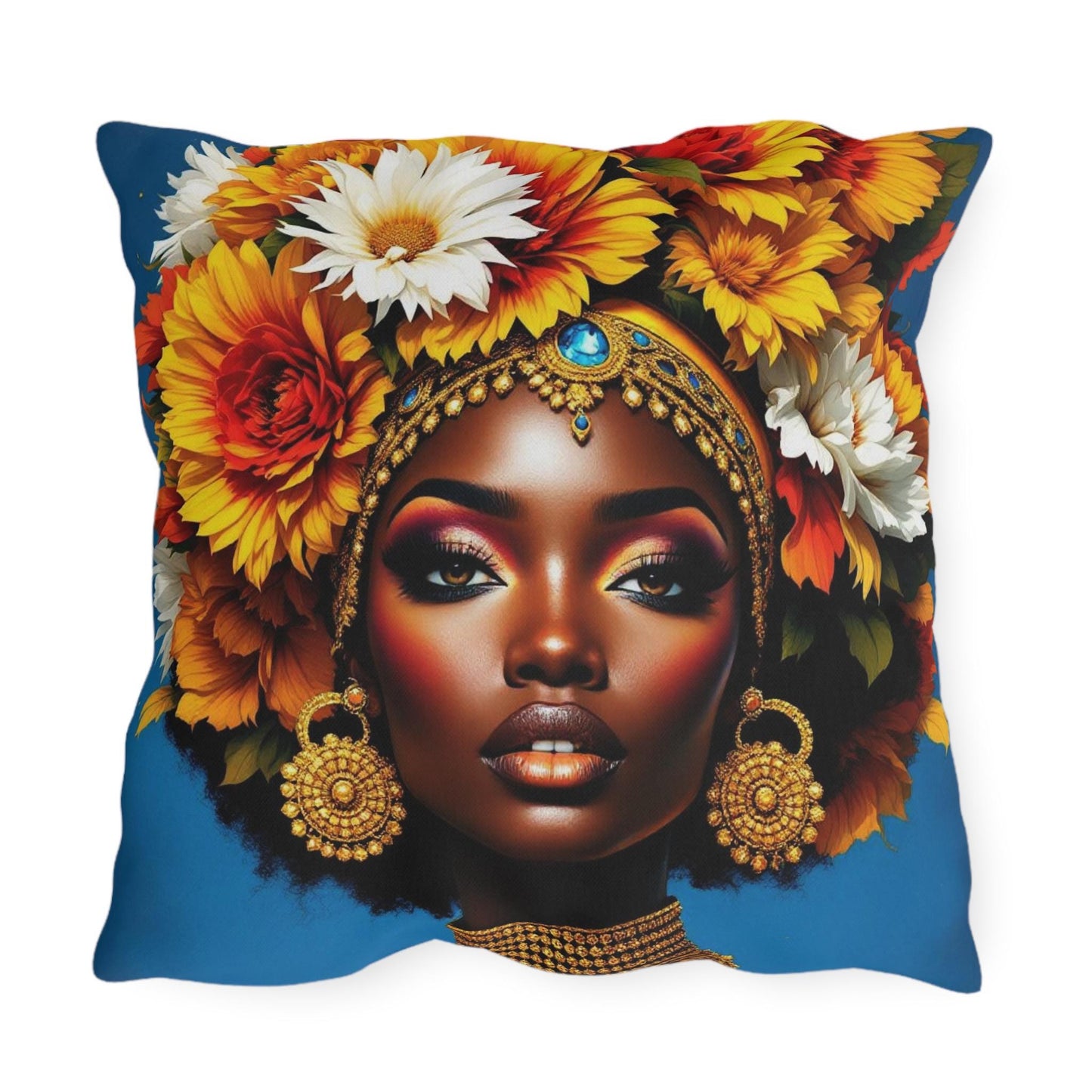 Bohemian Outdoor Pillows, Decorative Toss Pillows, Floral Accent Cushions, Garden Decor, Indoor-Outdoor Pillows