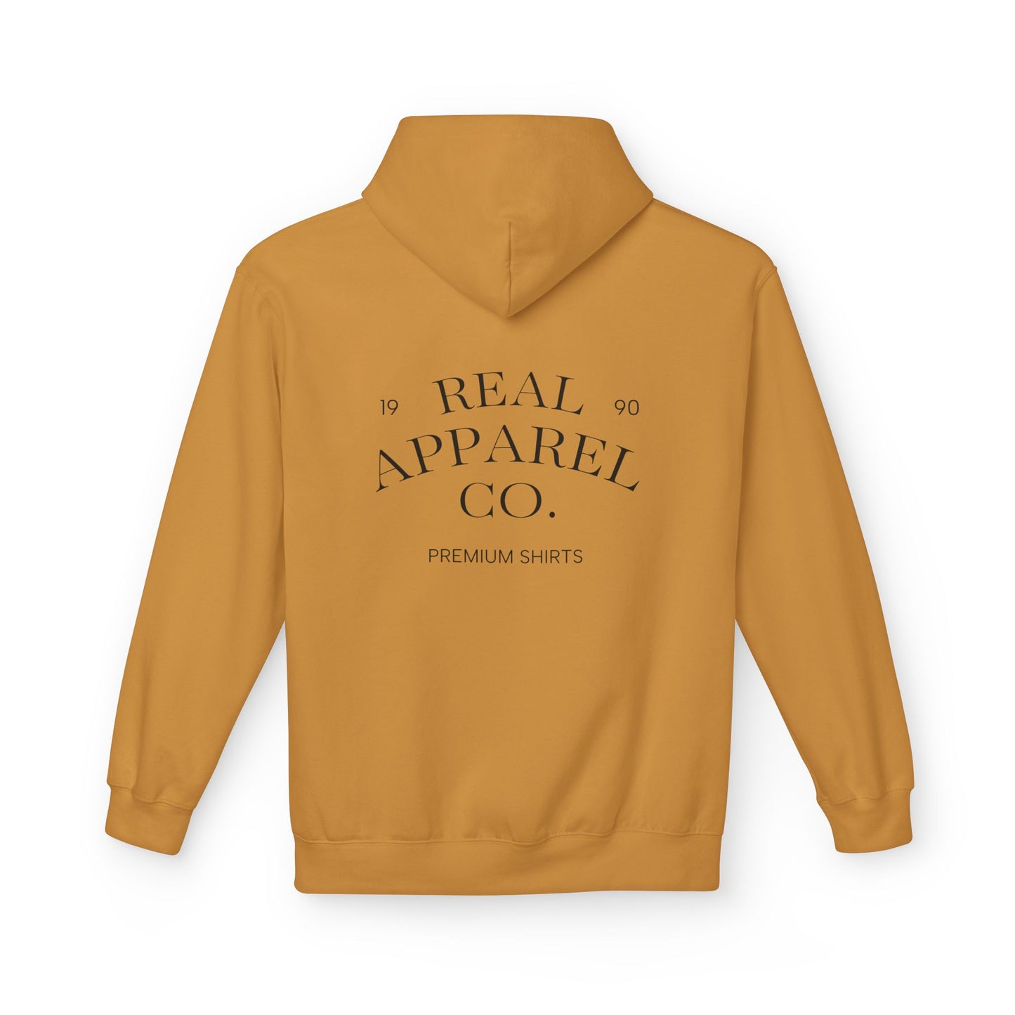 Real Apparel Co. Hoodie — Minimal Vintage Logo Pullover