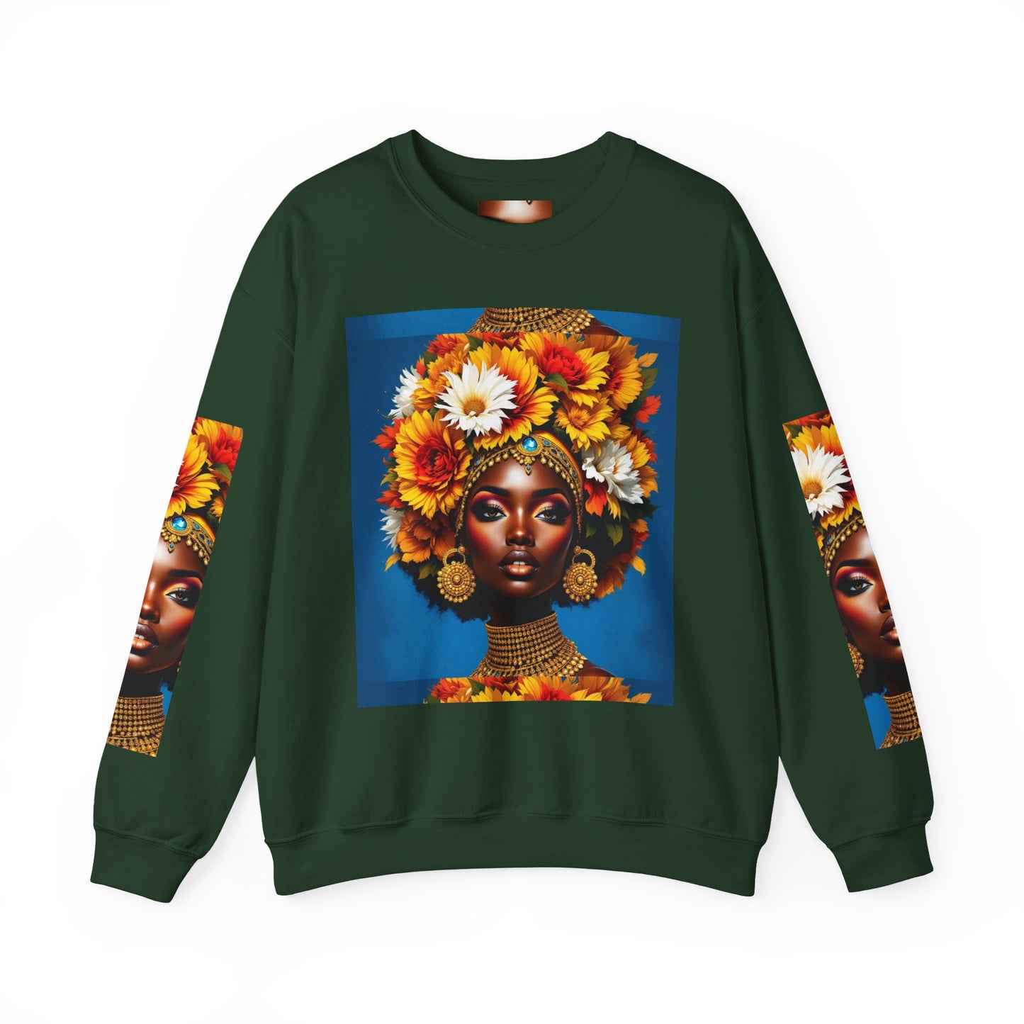 Floral Queen Crewneck Sweatshirt - Unisex Heavy Blend™