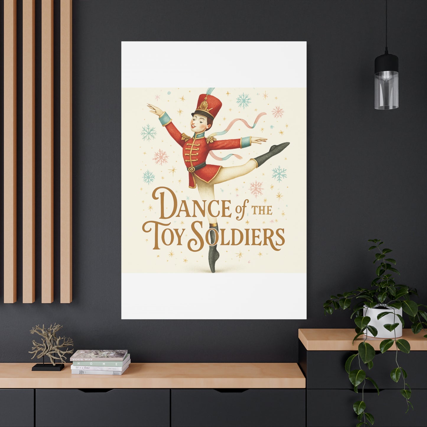 Dance of the Toy Soldiers Canvas Wall Art — Vintage Nutcracker Ballet Print