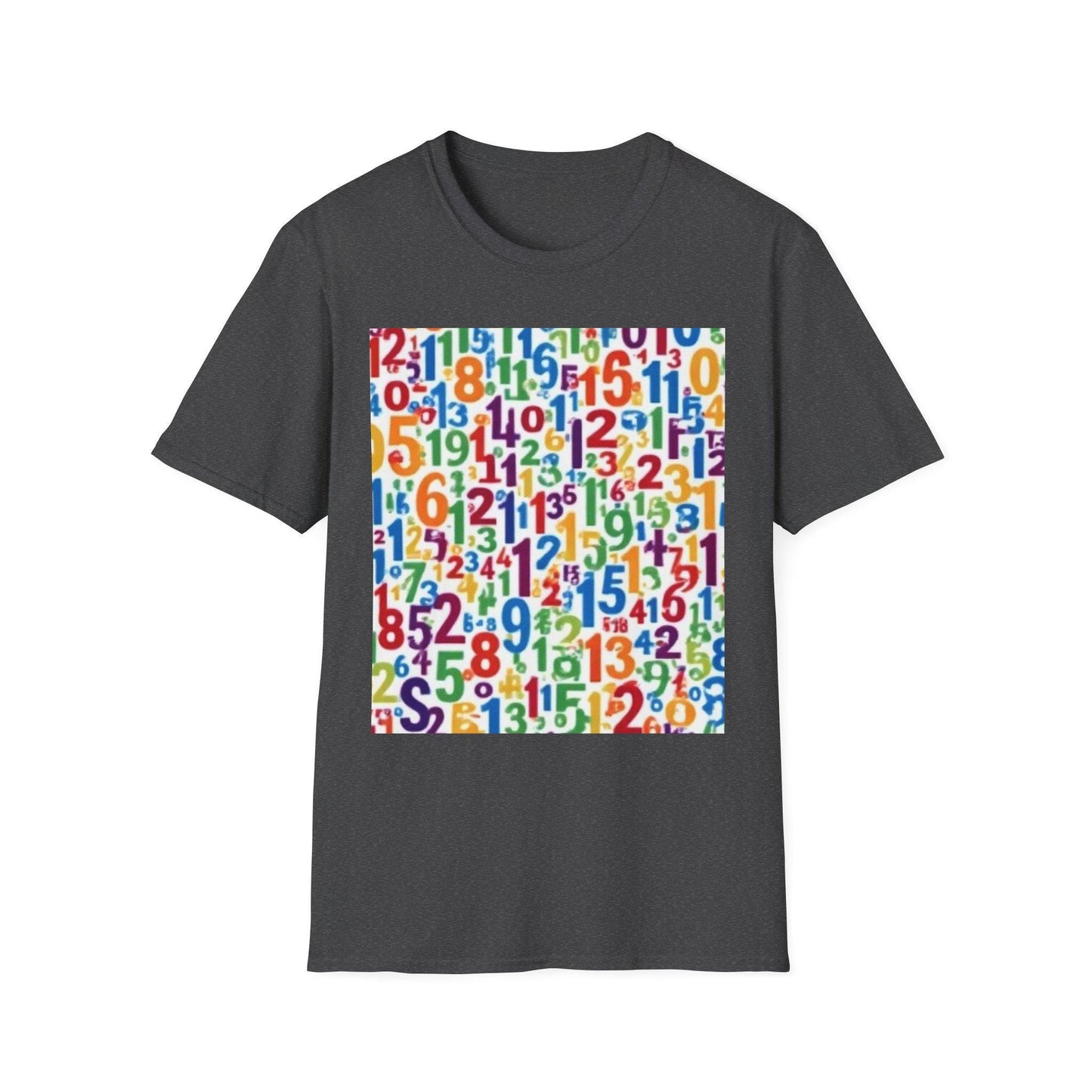 Colorful Numbers Unisex T-Shirt, Vibrant Graphic Tee, Fun Educational Apparel, Gift for Teachers, Kids Learning Shirt