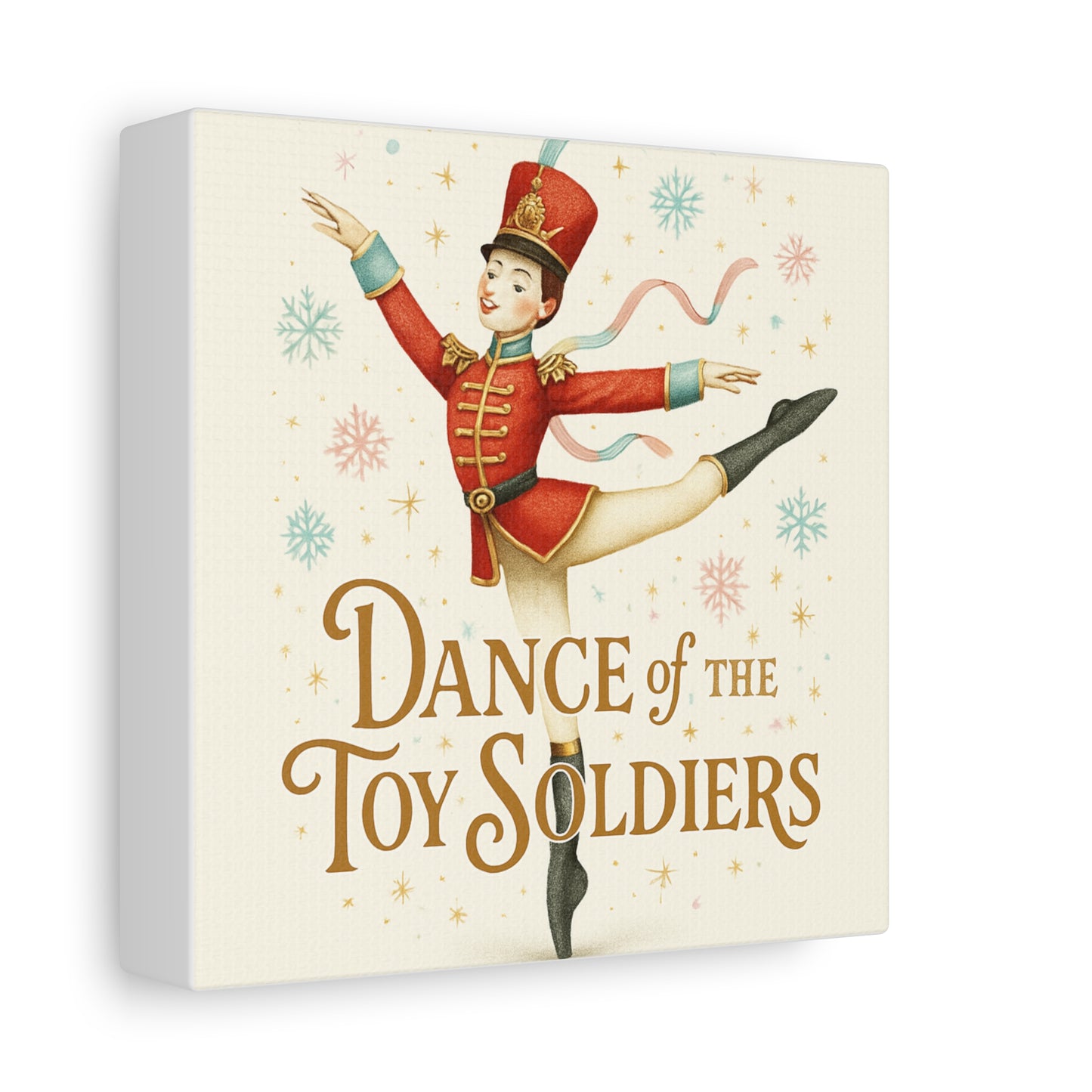 Dance of the Toy Soldiers Canvas Wall Art — Vintage Nutcracker Ballet Print