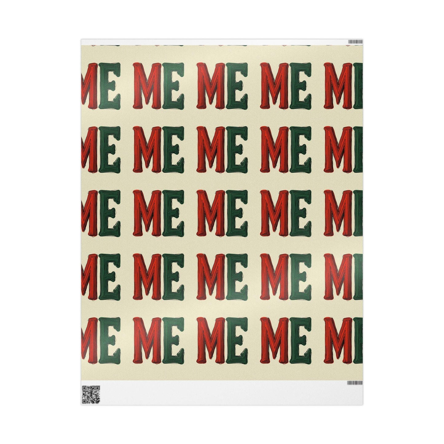 Playful Wrapping Paper for Creative Gift Giving, Holiday, Birthday, Party, Text Design, Fun Patterns, Eco-Friendly Gift Wrap