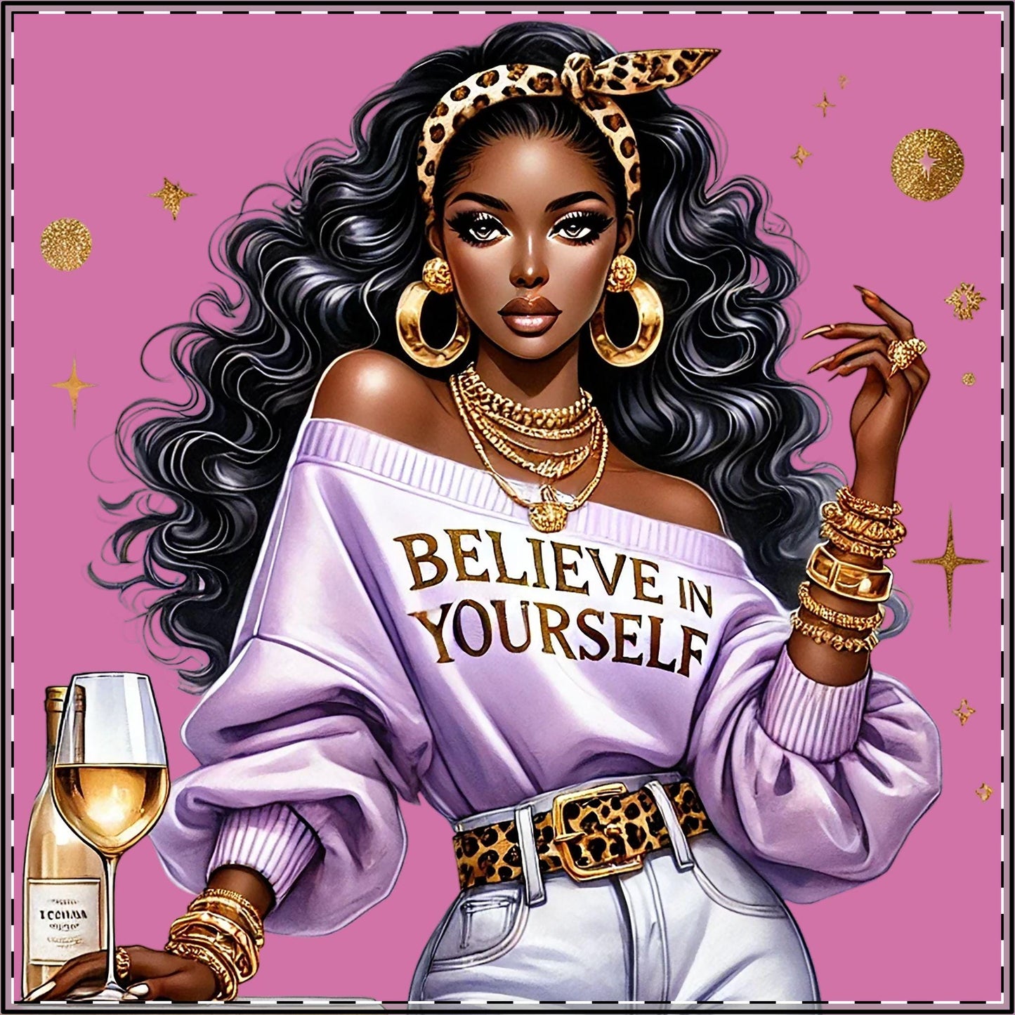 Stylish Satin Poster, Inspirational Wall Art, Home Decor, Gift for Friends, Motivational Quote Art, Self-Care Decor