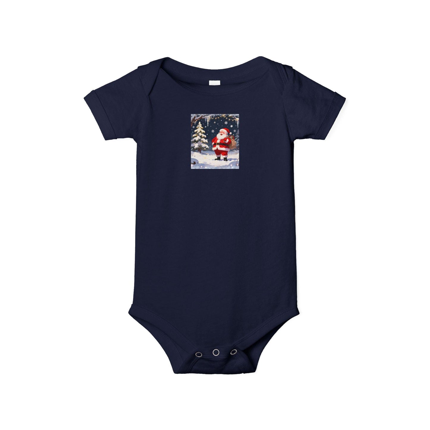 Christmas Baby Bodysuit with Santa Design, Cute Holiday Infant Outfit, Perfect Gift for Newborns, Baby Shower, Winter Celebrations