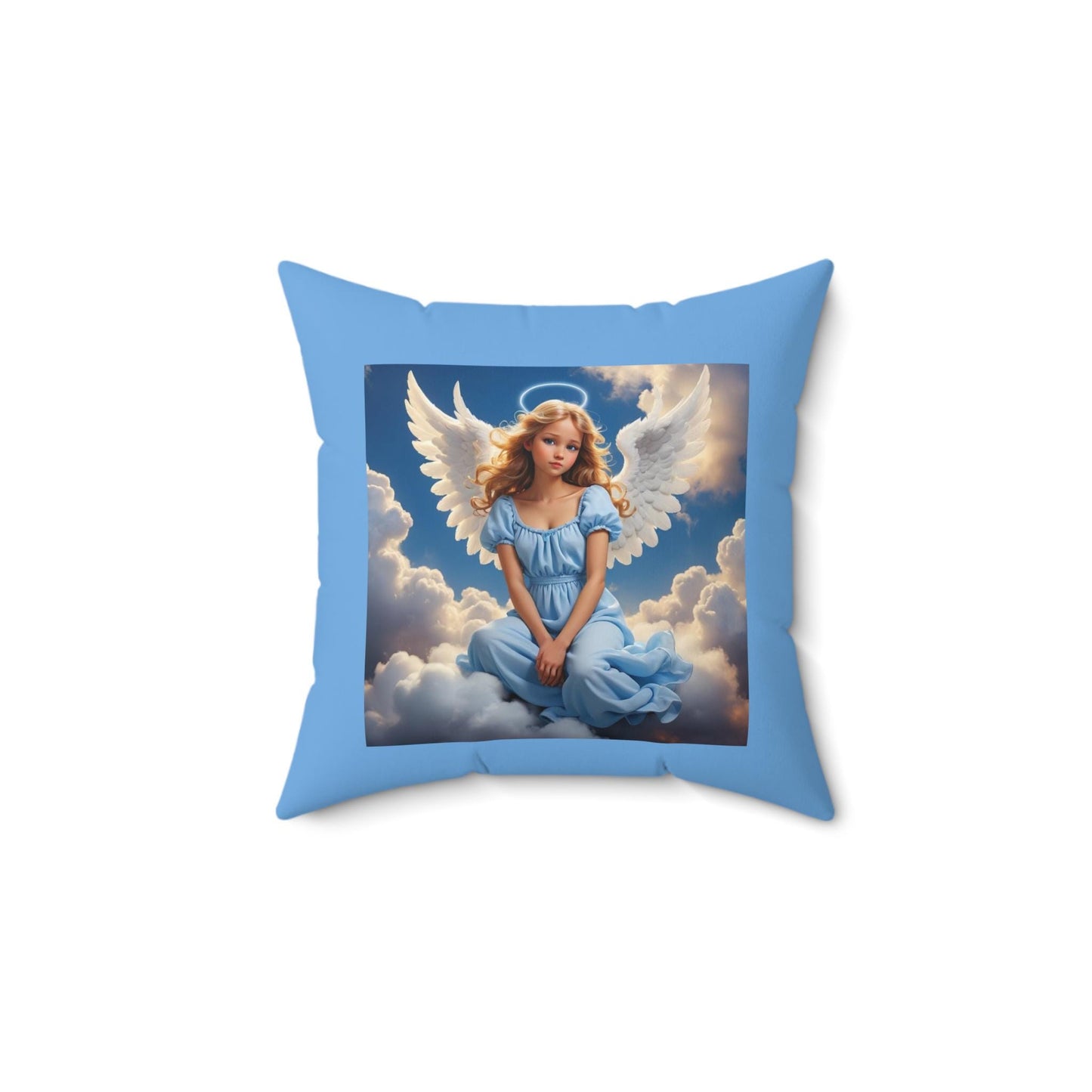 Heavenly Angel Decorative Pillow, Cozy Home Accent, Gifts for Angel Lovers, Nursery Decor, Spiritual Home Decor