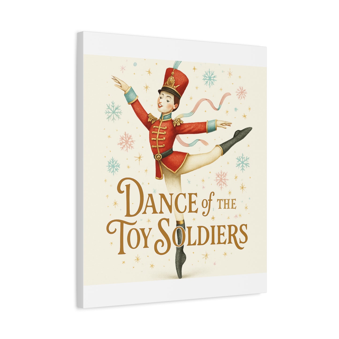 Dance of the Toy Soldiers Canvas Wall Art — Vintage Nutcracker Ballet Print