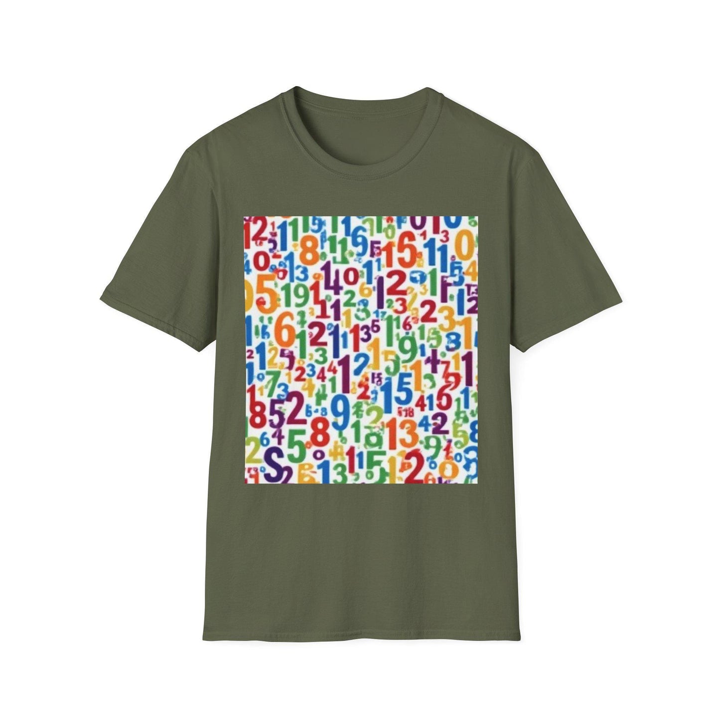 Colorful Numbers Unisex T-Shirt, Vibrant Graphic Tee, Fun Educational Apparel, Gift for Teachers, Kids Learning Shirt
