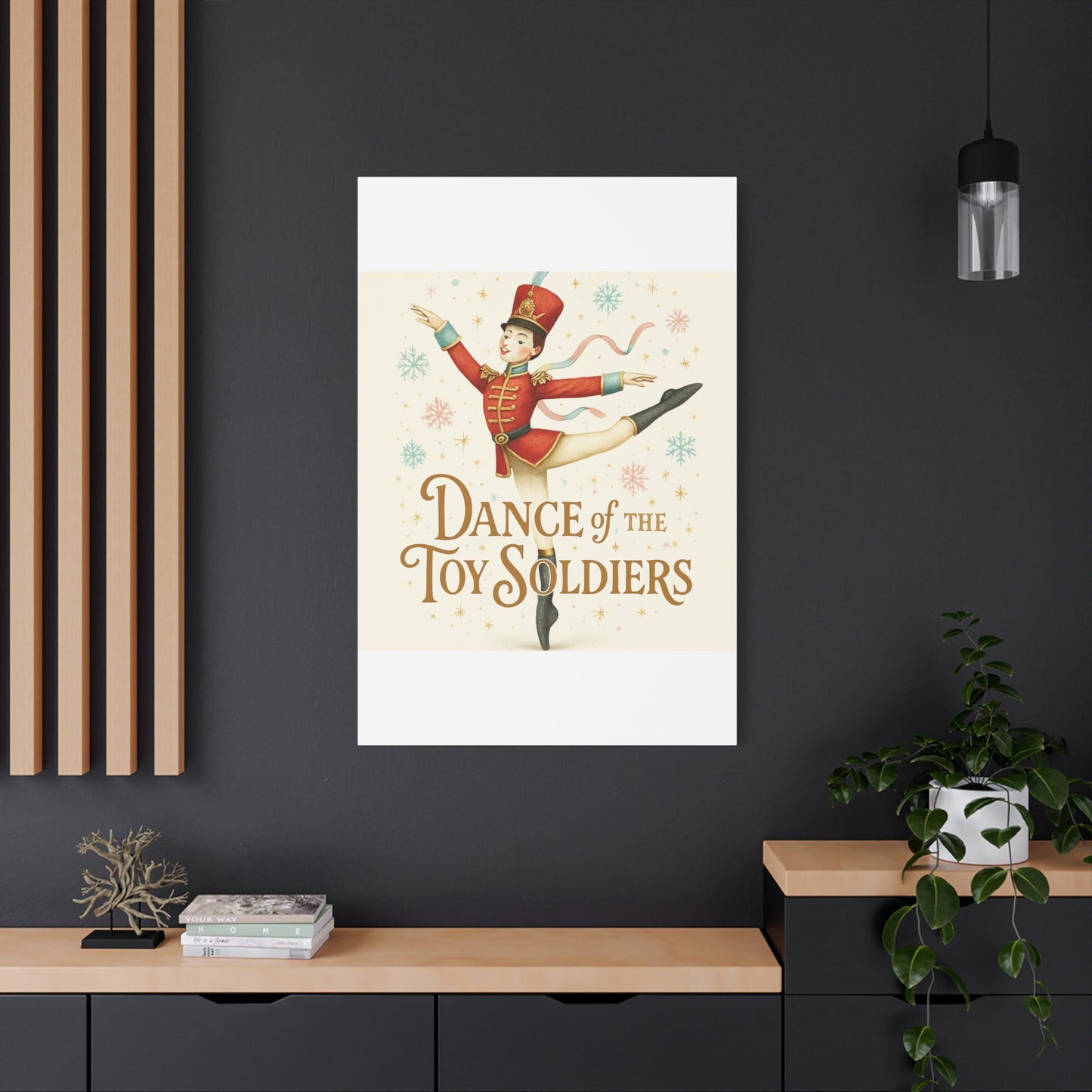 Dance of the Toy Soldiers Canvas Wall Art — Vintage Nutcracker Ballet Print