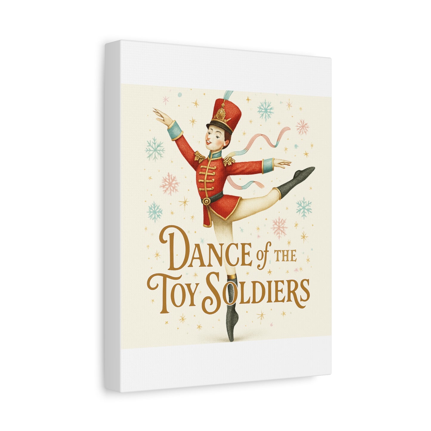 Dance of the Toy Soldiers Canvas Wall Art — Vintage Nutcracker Ballet Print