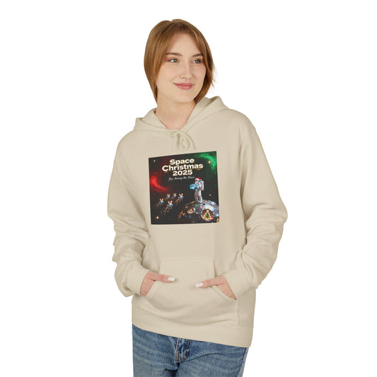 Cosmic Christmas Hoodie, Unisex Fleece Sweatshirt for Holiday Cheer, Ideal Gift for Christmas, Winter Wear, Cozy Style