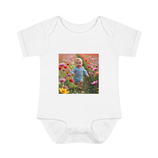 Adorable Baby Bodysuit, Cute Infant Outfit, Newborn Gift, Flower Theme Baby Clothes, Spring Baby Wear, Infant Shirt