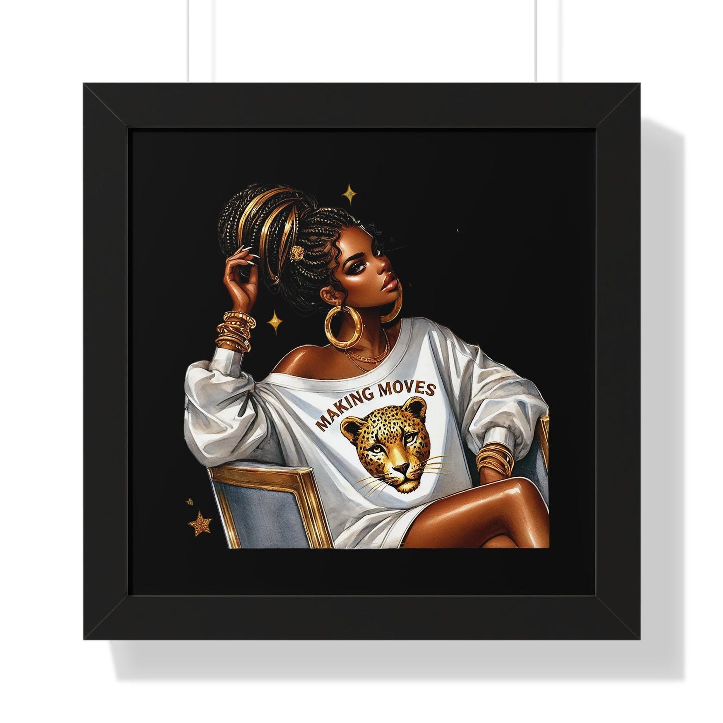 Chic Framed Poster Art, Empowering Wall Decor, Modern Home Accent, Inspirational Art for Living Room, Gift for Friends