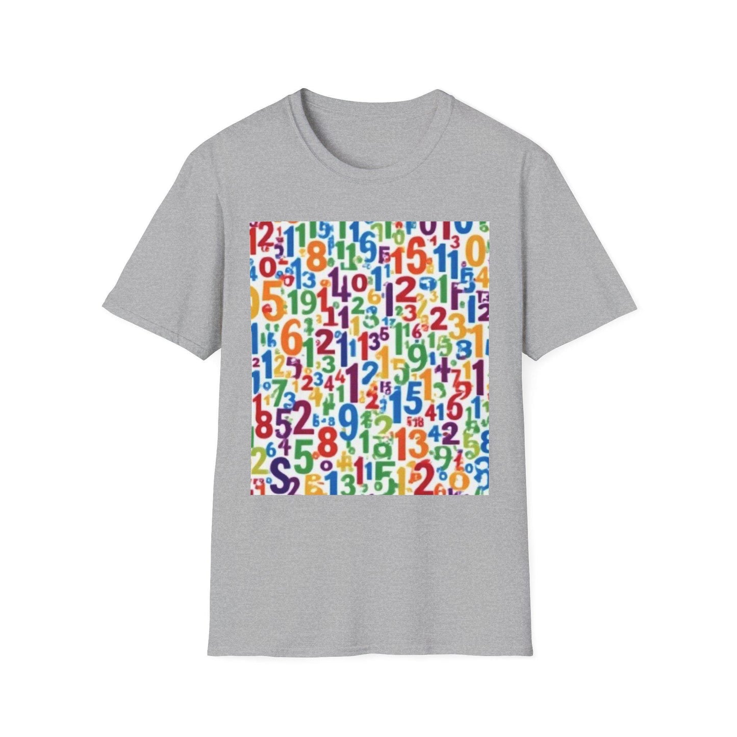 Colorful Numbers Unisex T-Shirt, Vibrant Graphic Tee, Fun Educational Apparel, Gift for Teachers, Kids Learning Shirt
