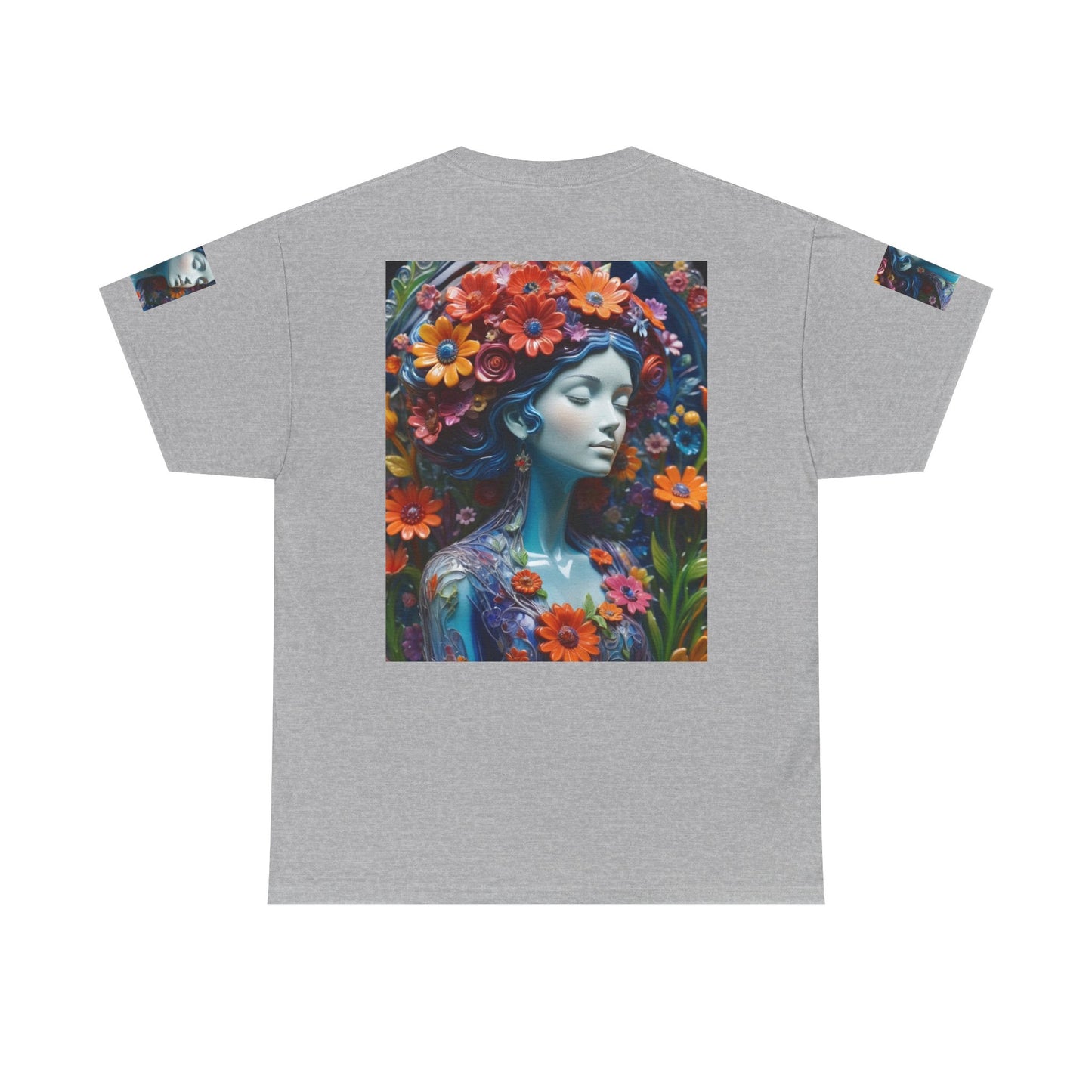 Floral Goddess T‑Shirt — Vibrant Flower Crown Art Tee