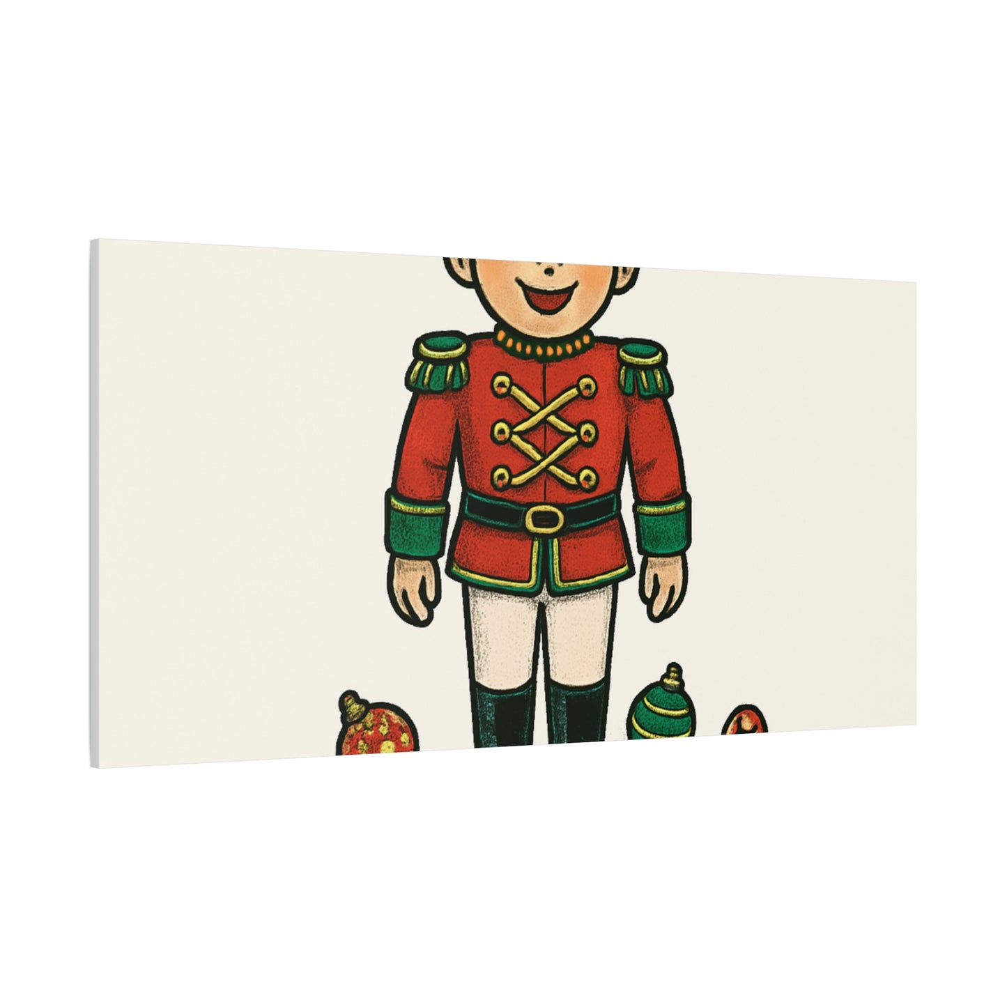 Nutcracker Soldier Matte Canvas Wall Art — Merry & Bright Holiday Decor