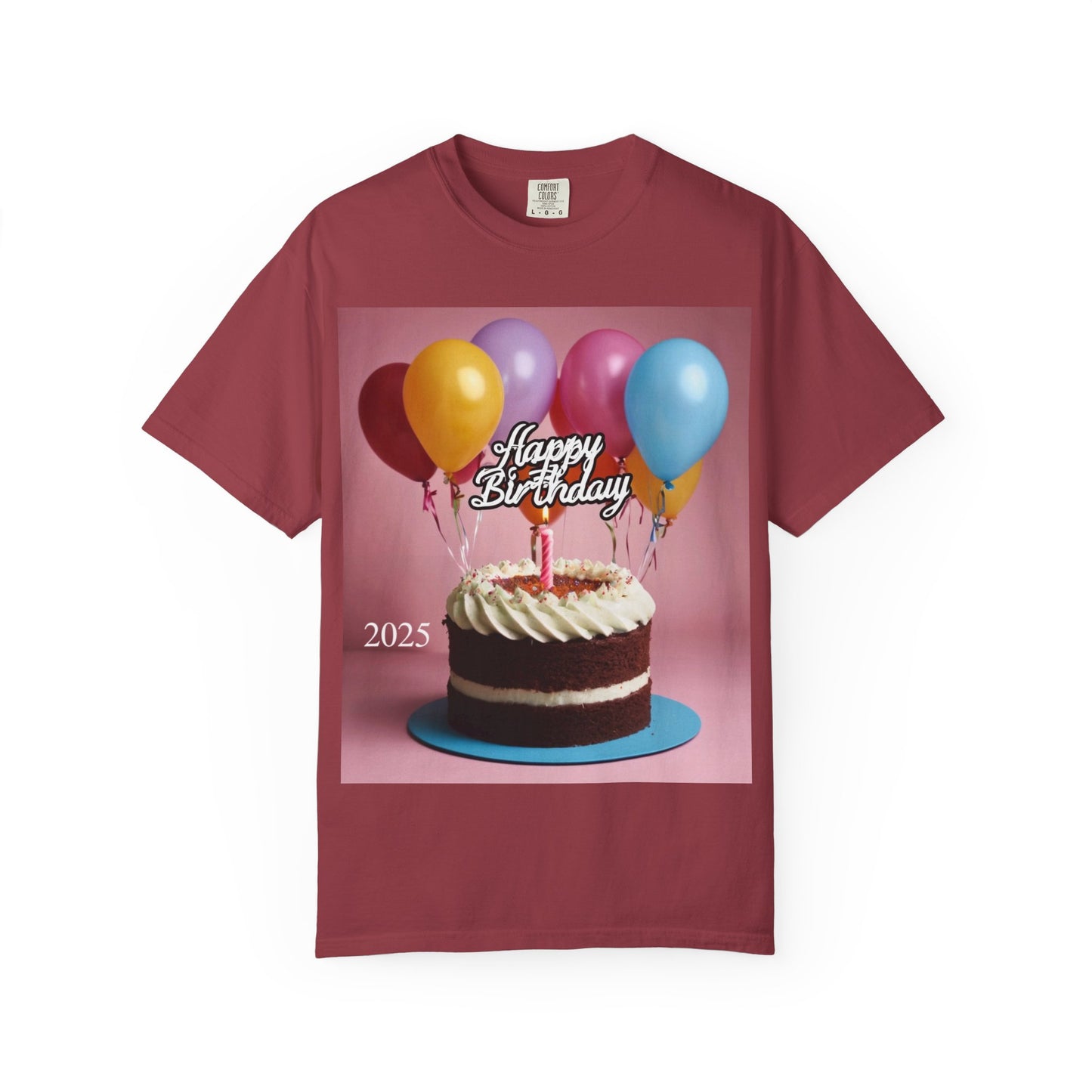 Birthday Cake & Balloons T-Shirt — Happy Birthday Graphic Tee